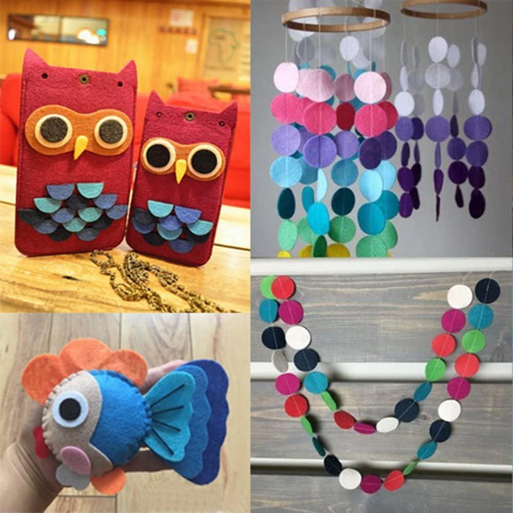 Haoser Applique Felt Circles for Sewing and Craft Projects