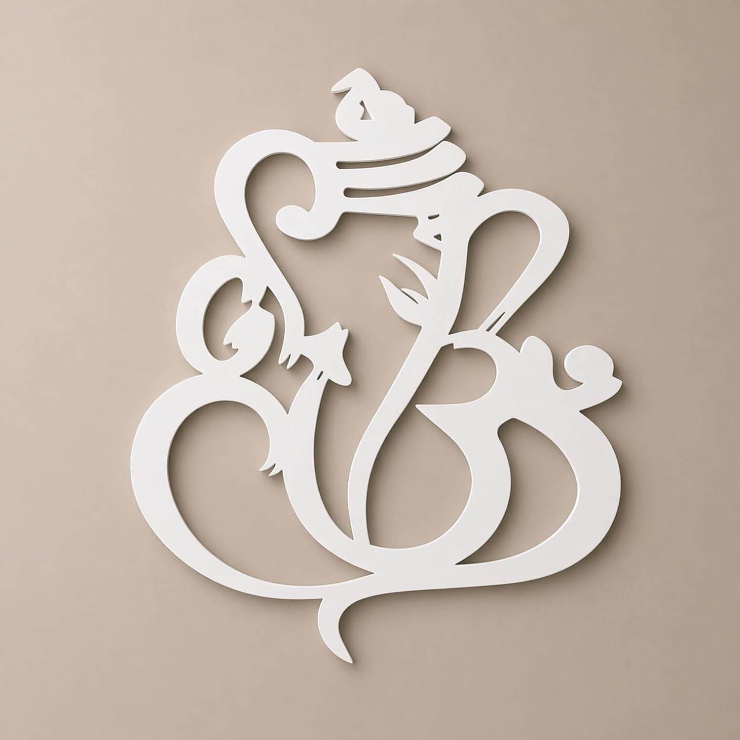 Ganesh Ji Wall Decor Wooden WPC Hanging for Home Temple | 10 Inch