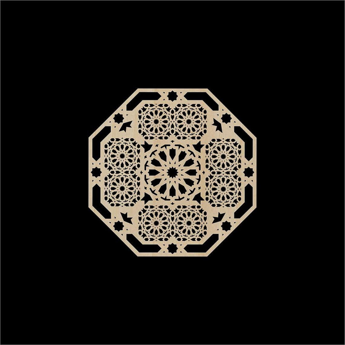 Haoser Laser Cut Design Home Decorative Pack of 1 Carved Birch Ply Panel -Panel-5 - Haoser