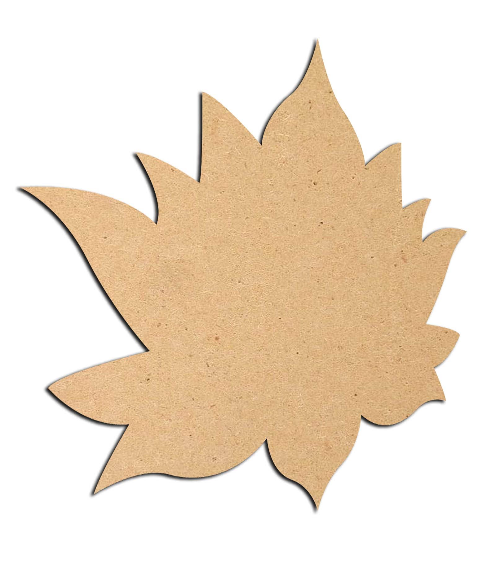 Haoser 3mm Wooden Lotus Cutouts for Scrapbooking Arts Crafts DIY Decoration Display Décor - Haoser