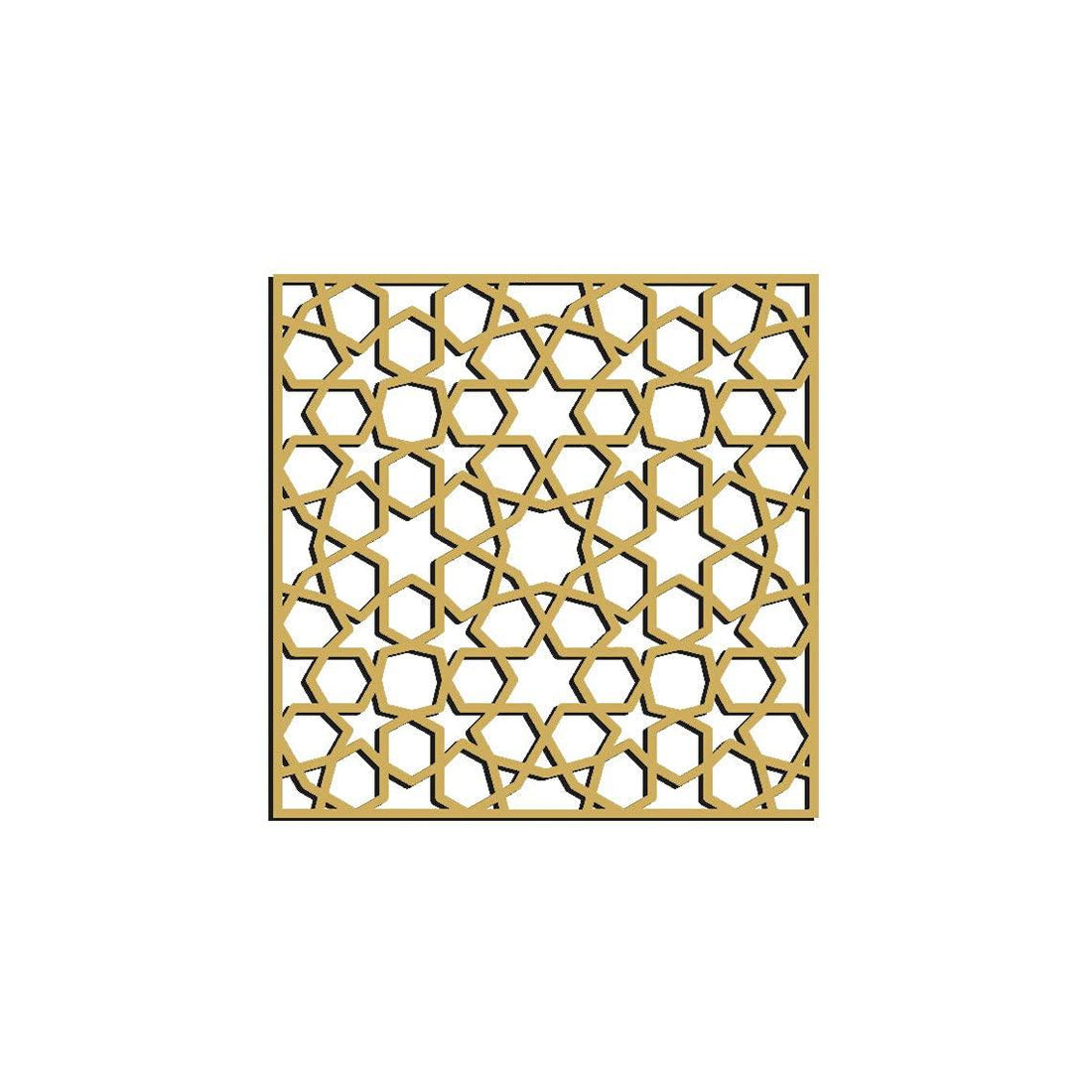 Haoser Wall Hanging Wooden Carved Panel for Room Partition, Cabinet Doors, Windows (Square Panel-5) - Haoser