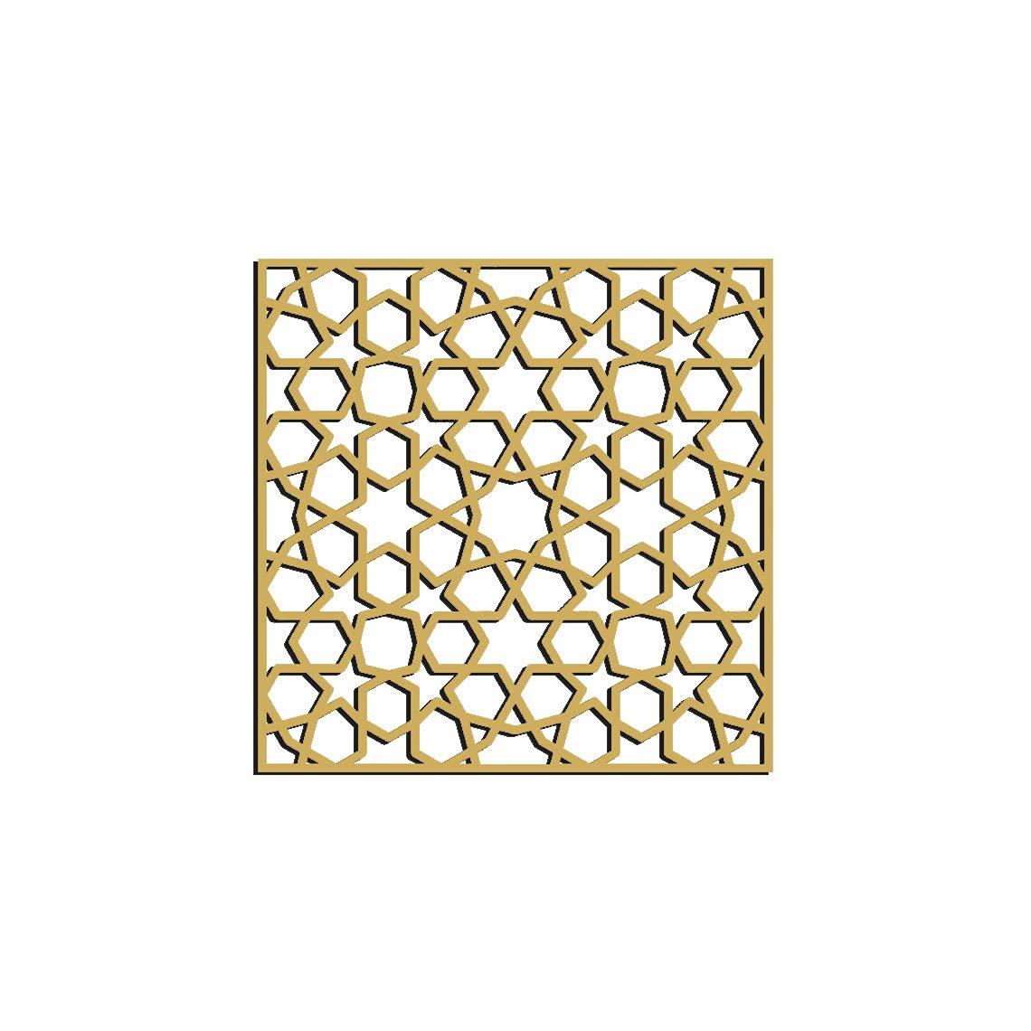 Haoser Wall Hanging Wooden Carved Panel for Room Partition, Cabinet Doors, Windows (Square Panel-5) - Haoser