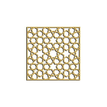 Haoser Wall Hanging Wooden Carved Panel for Room Partition, Cabinet Doors, Windows (Square Panel-5) - Haoser