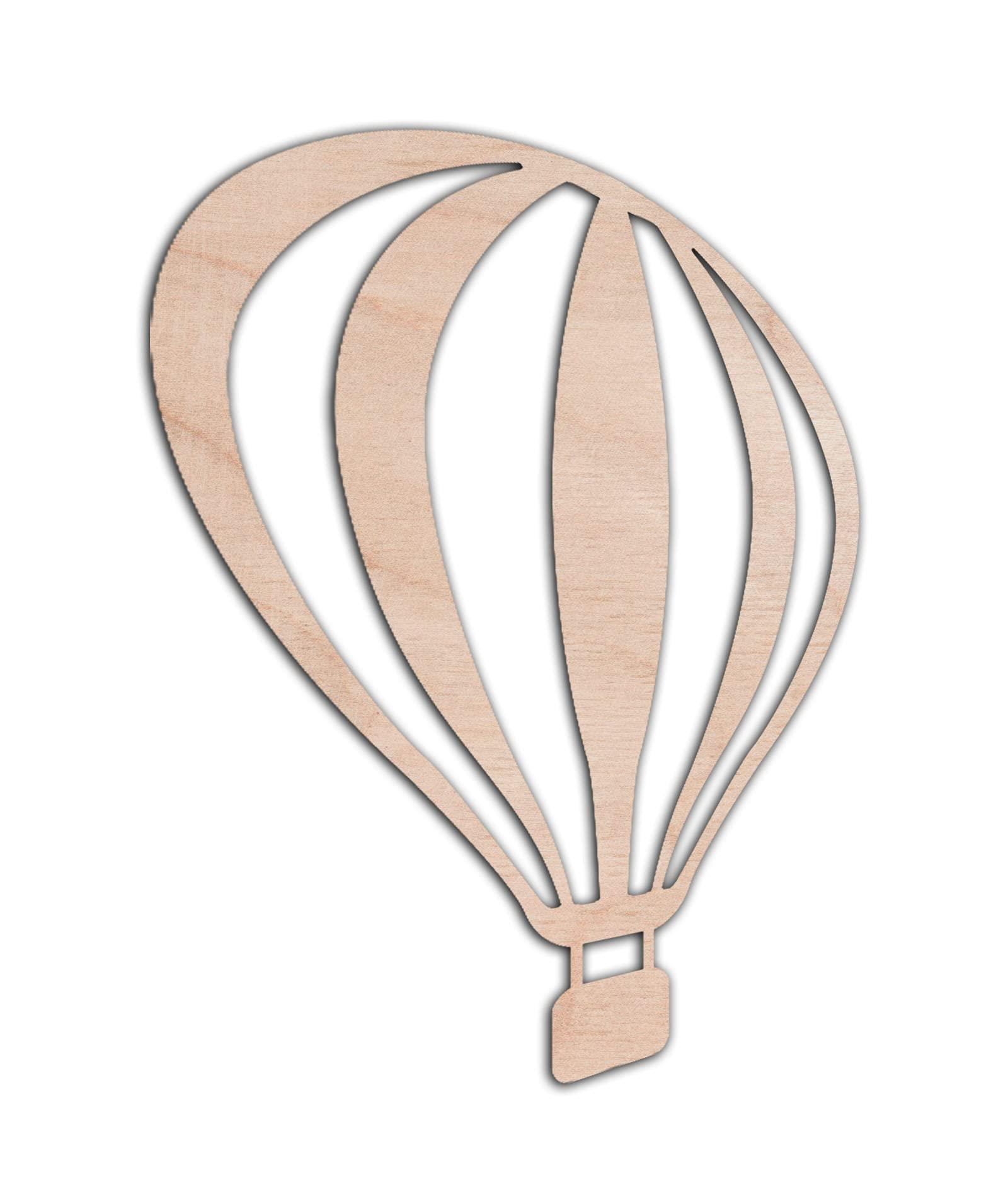 Haoser 3mm Wooden Ballon Cutouts for Scrapbooking Arts Crafts DIY Decoration Display Décor - Haoser