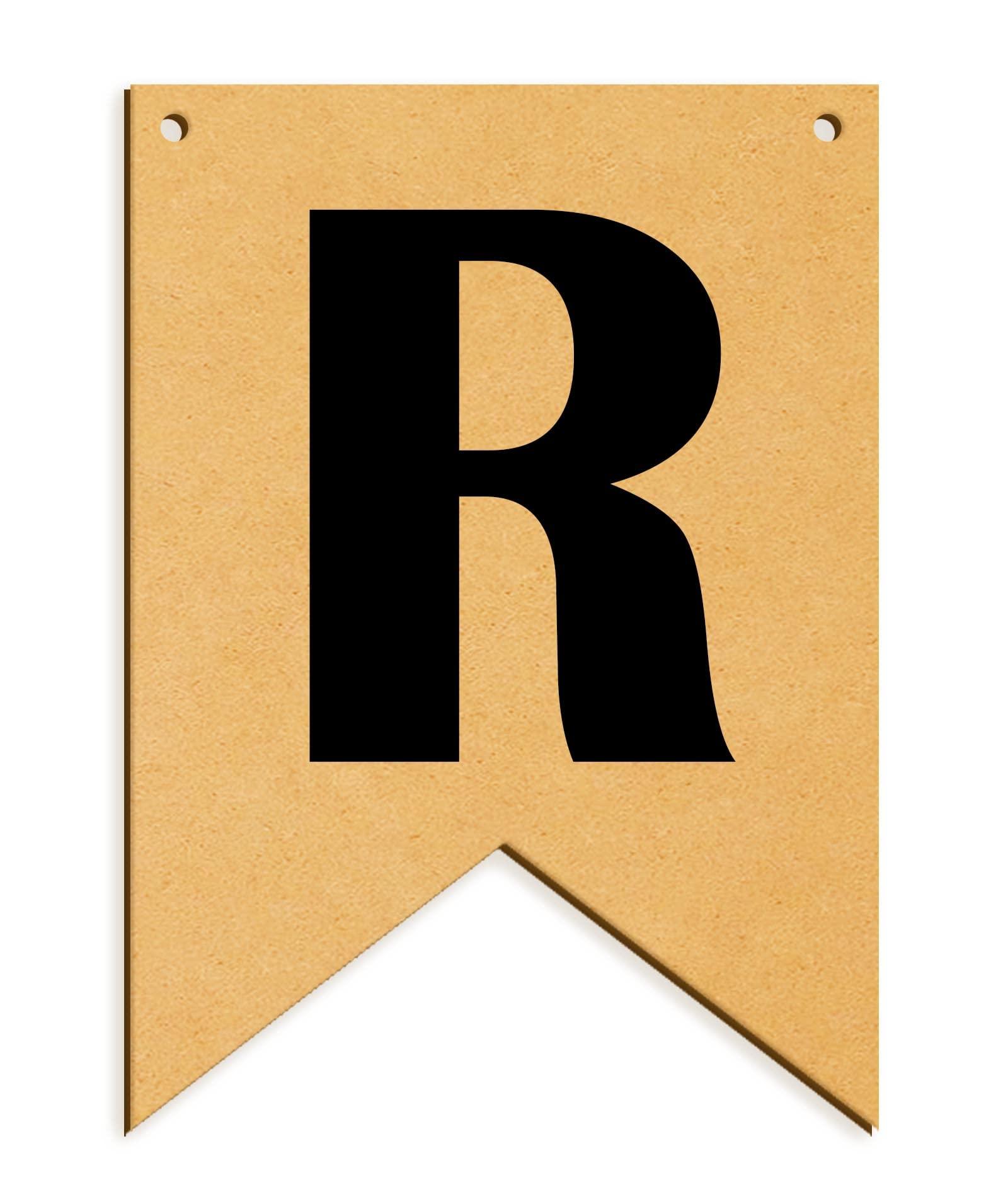 Haoser Wooden Alphabet Hanging tag for DIY Craft Projects, Birthaday Tag, Anniversary Tag - Haoser