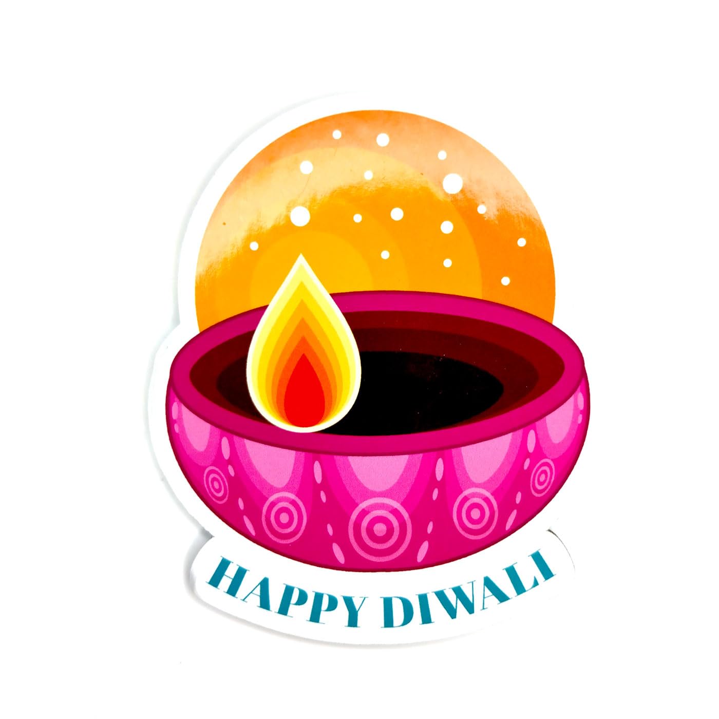 Haoser Wooden Hanging Deepak for Diwali Decoration Set of 9 Pcs