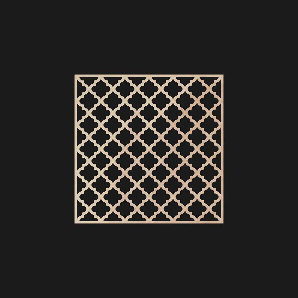 Haoser Carved Panel Decor Birch Jali for Room Partition, Screen, Divider, Door, Windows - Haoser