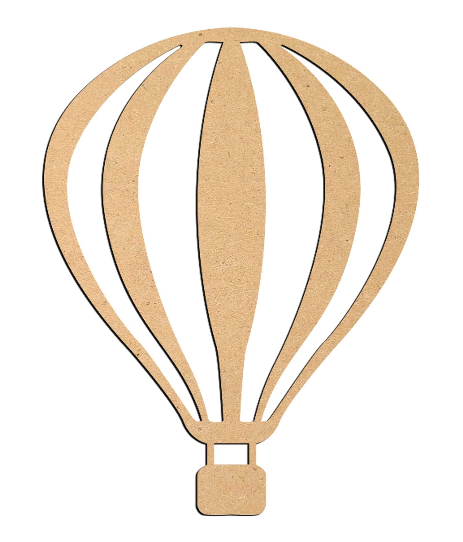 Haoser 3mm Wooden Ballon Cutouts for Scrapbooking Arts Crafts DIY Decoration Display Décor - Haoser