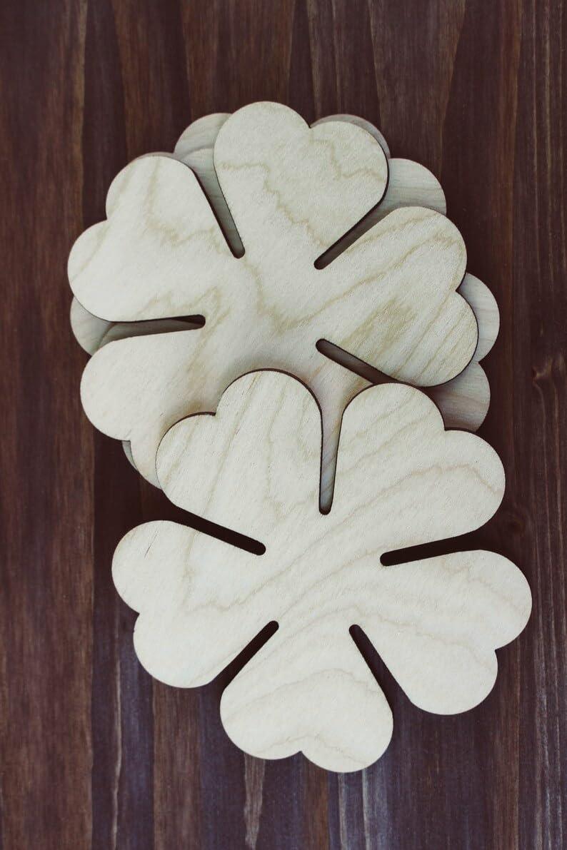 Haoser Set of 8 Blank Wooden MDF Coaster for Craft Painting, DIY MDF Boards, MDF Cutouts for Art and Craft (4x4 Inch) MDF Board DIY Coasters - MDF Plain Wooden Coasters - Haoser