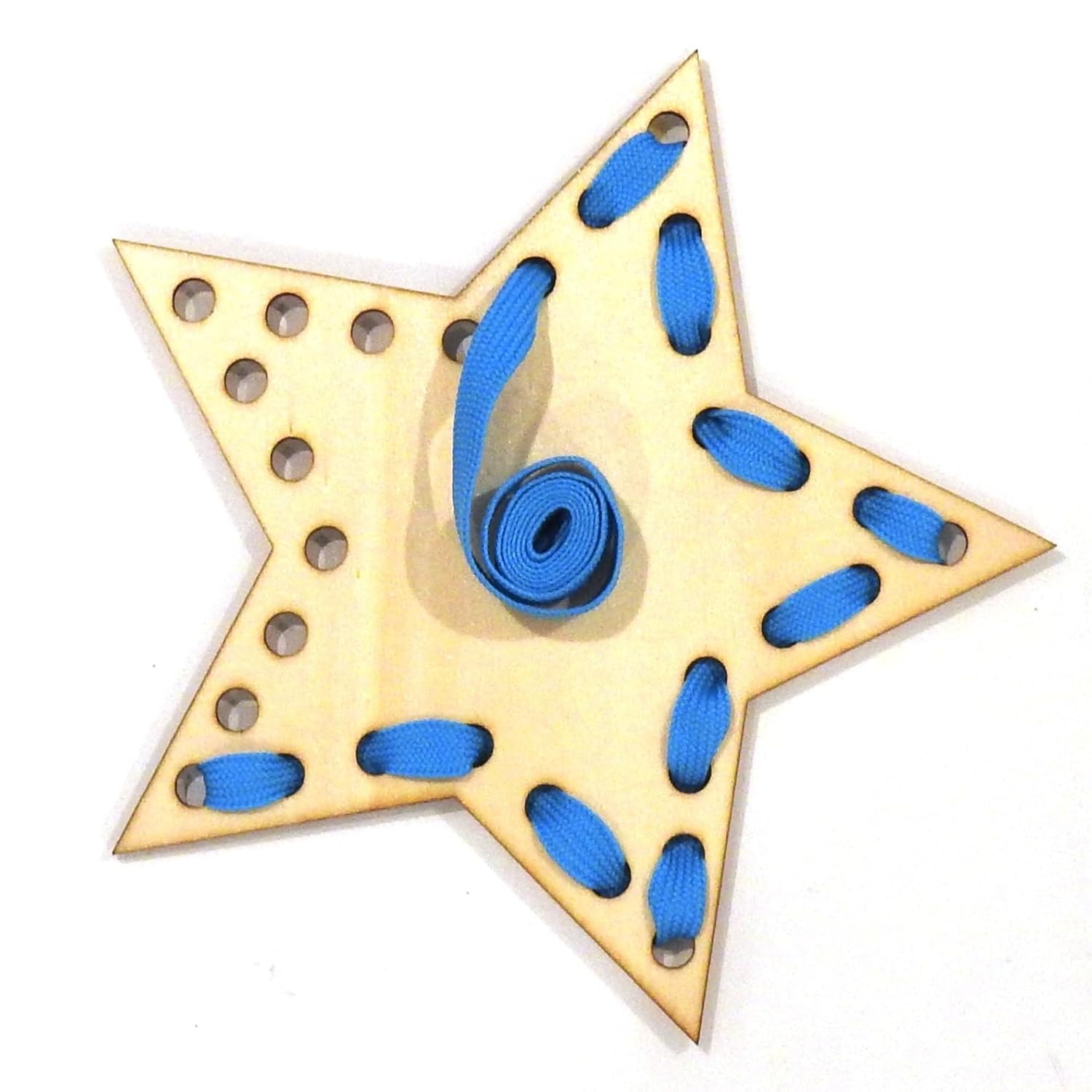 3 Pcs Wooden Shape Lacing Toy for Kids | Montessori Threading Puzzle Board