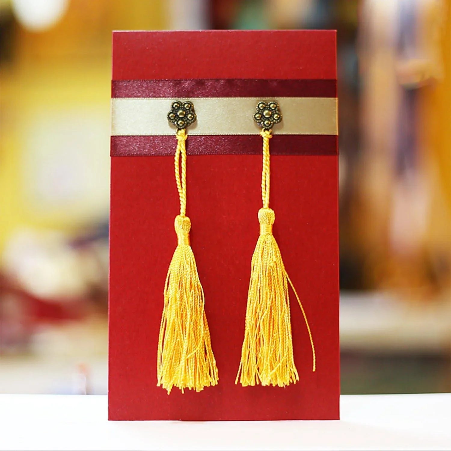 Haoser Silky Handmade Soft Flossy Bookmark Tassels with Cord Loop for Keychain Earring Jewelry Making, Souvenir, Graduation, Clothing Sewing, Gift Tag DIY Craft Projects, 20PCS (Red) - Haoser