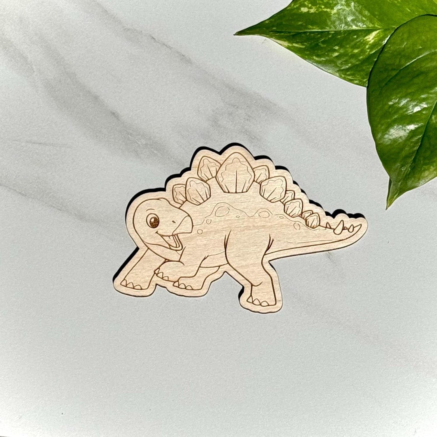 3 Pcs DIY Dinosaur Painting Kit for Kids | 5 Inch MDF Wooden Craft Shapes