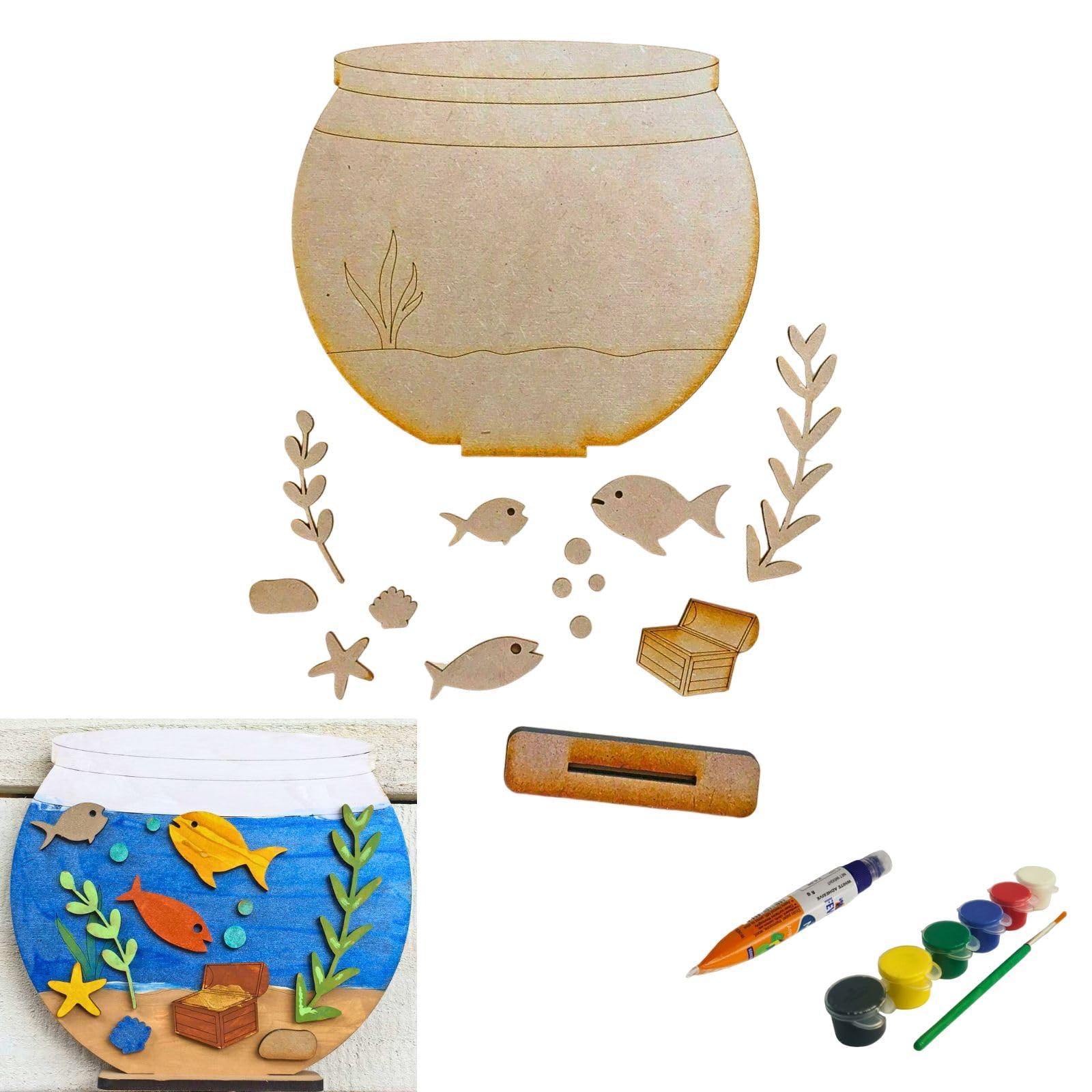 Make-Believe Art & Craft - DIY Kid Craft kit (Fish Bowl) - Haoser