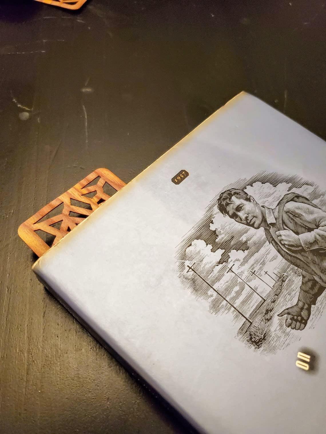 Haoser Set of 5 Wooden Bookmarks for Book Lovers, Ideal for Christmas, Birthday Gift, Teachers Appreciation (Bookmarks-11) - Haoser