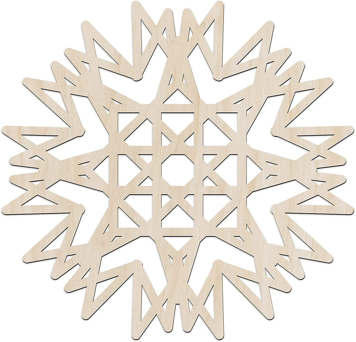 Haoser wooden mandala wall art Design 17, 30 cm birch plywood panel