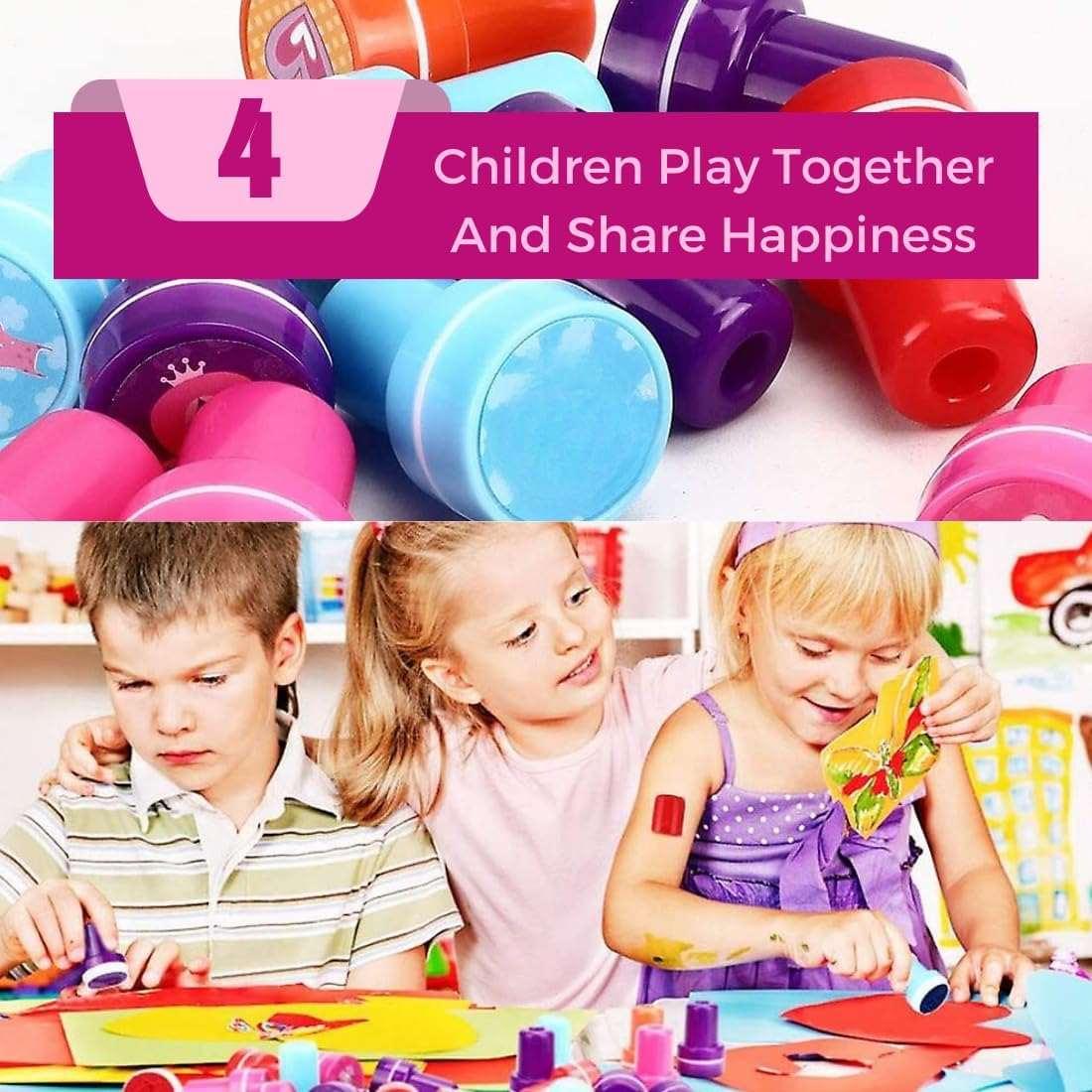 Haoser 8 Piece Stamps for Kids Emoji and Motivation Reward | Emoji Stamper for Kids -Plastic Stamper Toys Art and Craft School Toys for Kids/Boys/Girls - Haoser