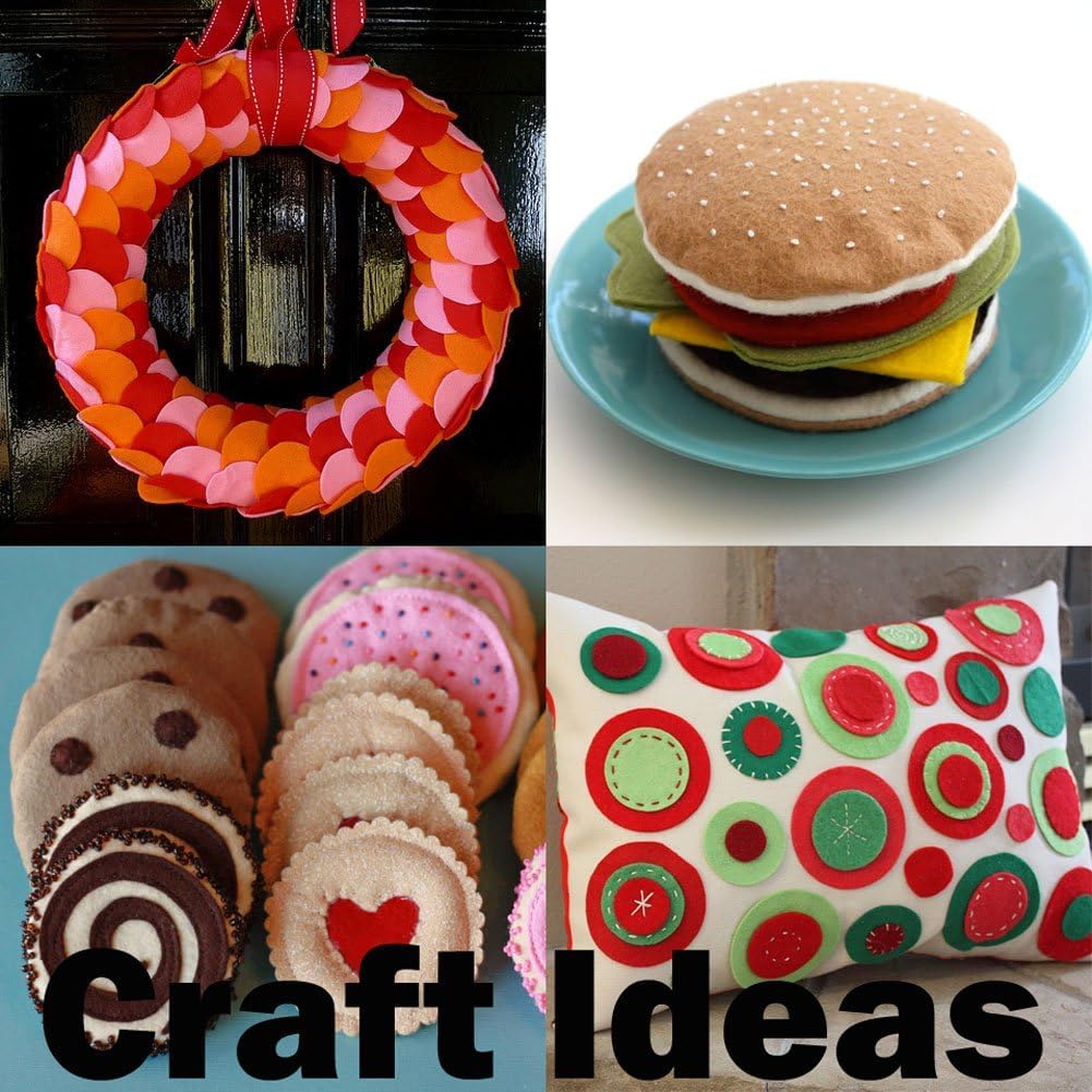 50 Pcs Sea Green Felt Circles – 2 Inch Craft Felt Fabric Circles