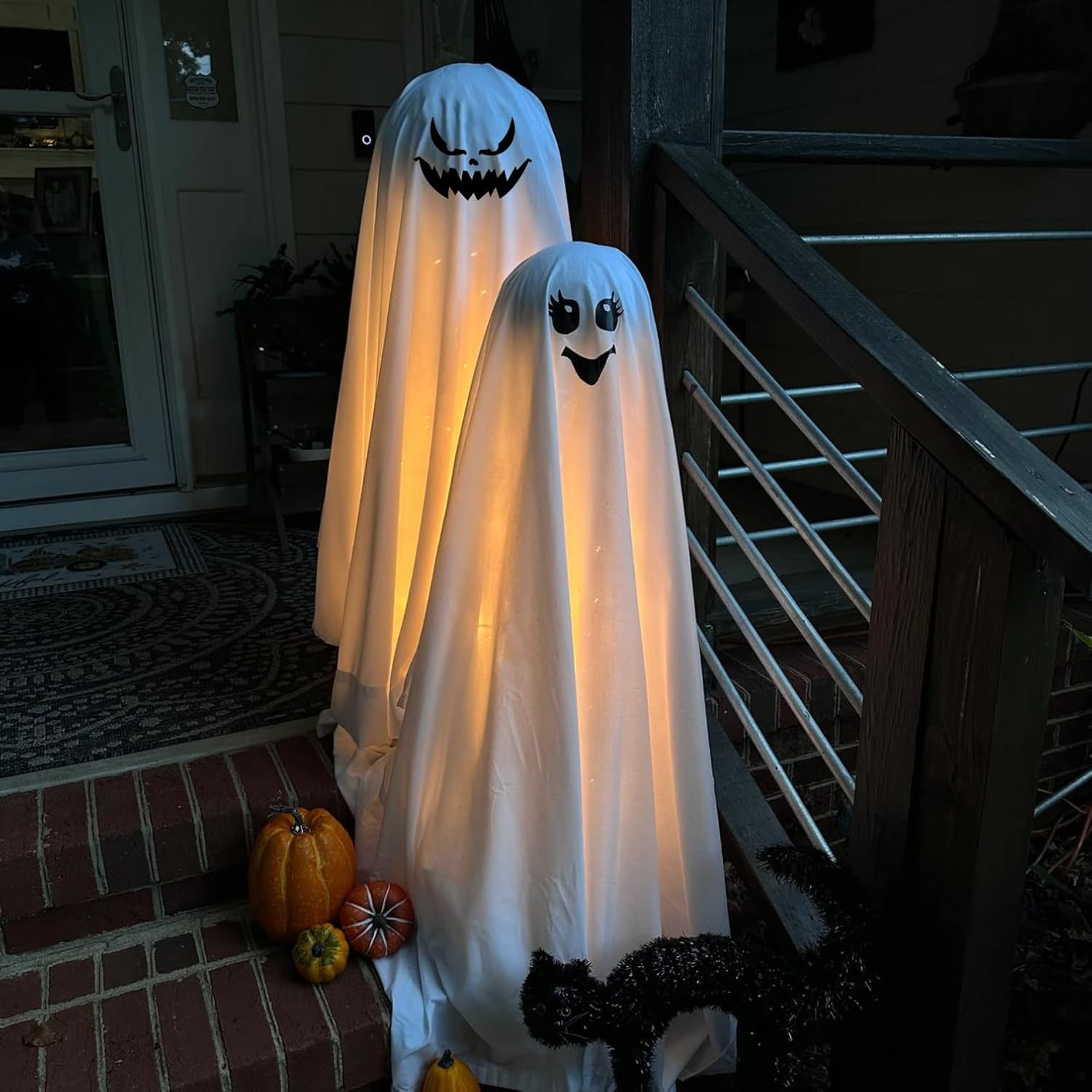 10 Pcs Halloween Stencils for Pumpkin & Ghost Faces | Reusable Painting Stencils