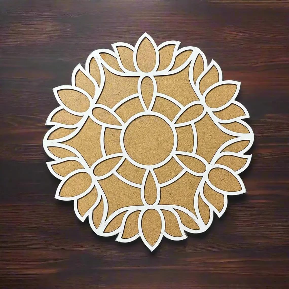 MDF Wooden Rangoli Board 12-Inch – Mandala Art Board