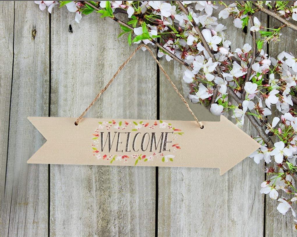 Haoser 15 Pack Unfinished Wood Sign Blank Arrow Hanging Wooden Plaque DIY Home Decor Wooden Arrow Cutouts for Weddings and Birthdays Party, Door Wall Art Decorative, 7.9x2 Inch - Haoser