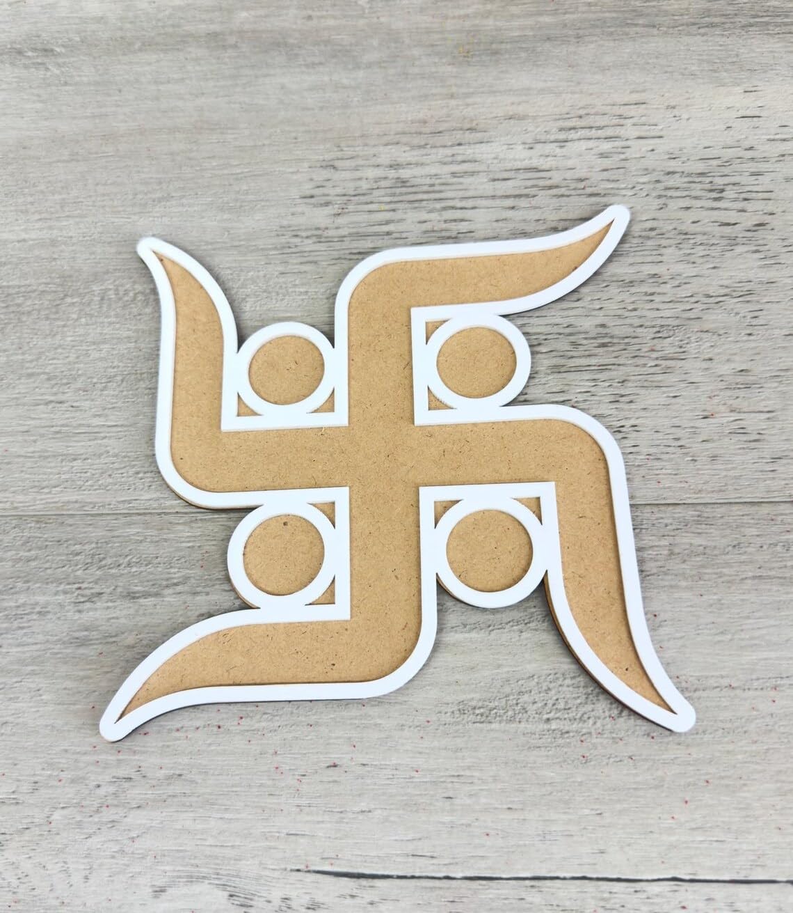 6 Inch MDF Rangoli Stencil Set – Reusable Festive Design for Diwali, Pooja, Mehndi, Mandala, Indian Wedding Decor