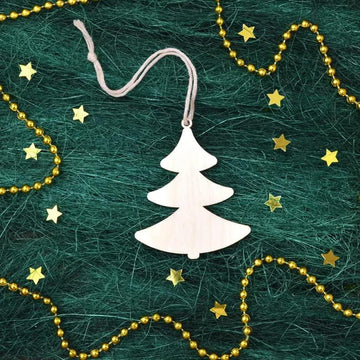 Haoser Wooden Christmas Tree Ornaments // Wood Christmas Decoration - Wood Ornaments - Wooden Christmas Ornaments - Wood Christmas Tree Decor - Haoser