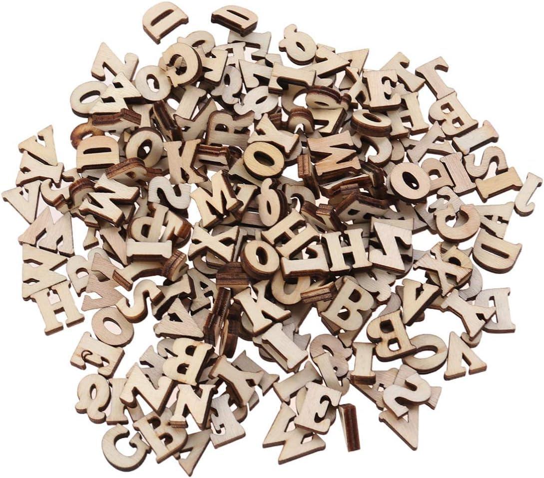 Haoser MDF Wooden Alphabets 4 Set (4 Pcs Each) - Art and Craft Purpose - Wooden Capital Letters - Haoser