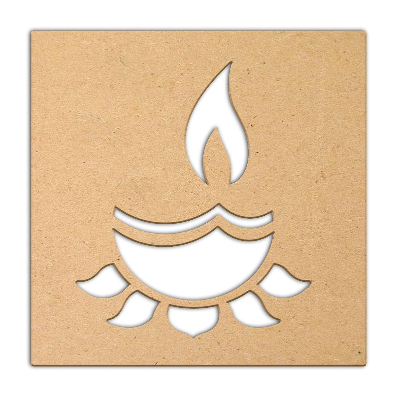 Haoser Wooden MDF Wall Hanging Panel, Decorative & Hand Crafted Wooden Wall Décor for Living Room, Office, Hallway - Haoser