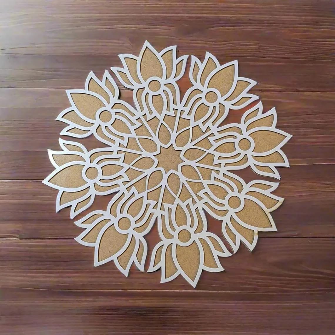 MDF Wooden Rangoli Board 12-Inch – Mandala Art Board