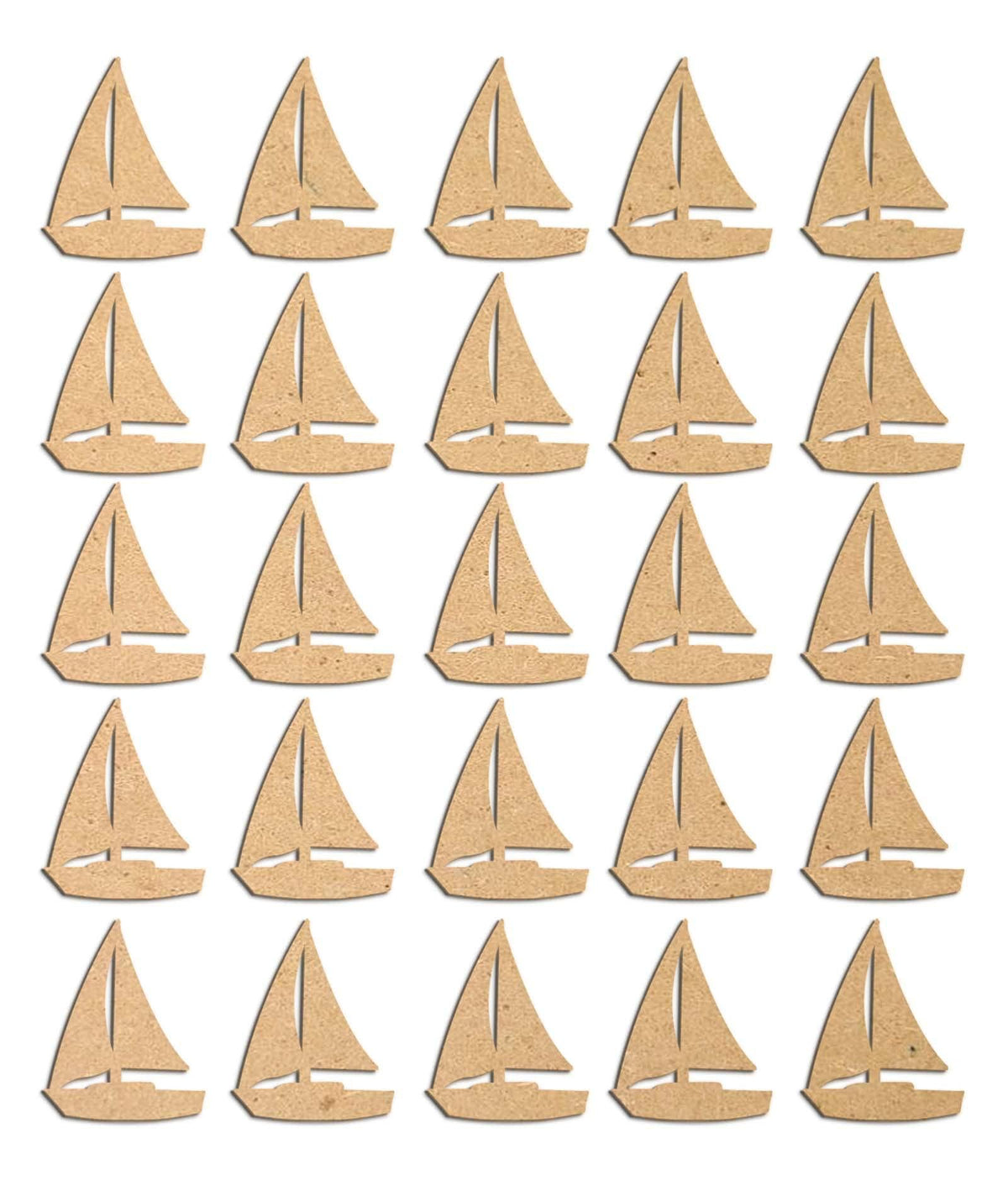 Haoser 3mm Wooden Boat Cutouts for Scrapbooking Arts Crafts DIY Decoration Display Décor - Haoser