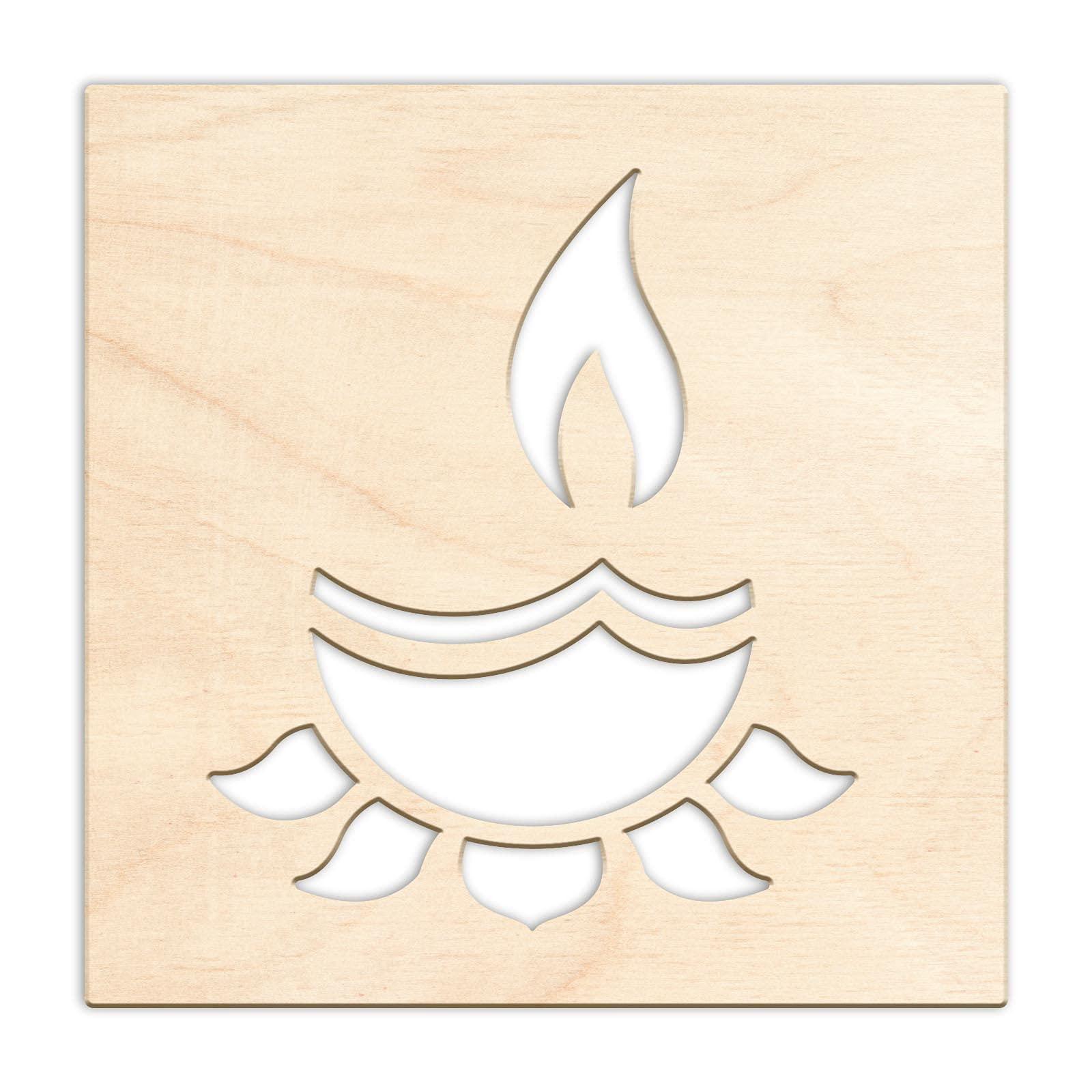 Haoser Wooden MDF Wall Hanging Panel, Decorative & Hand Crafted Wooden Wall Décor for Living Room, Office, Hallway - Haoser