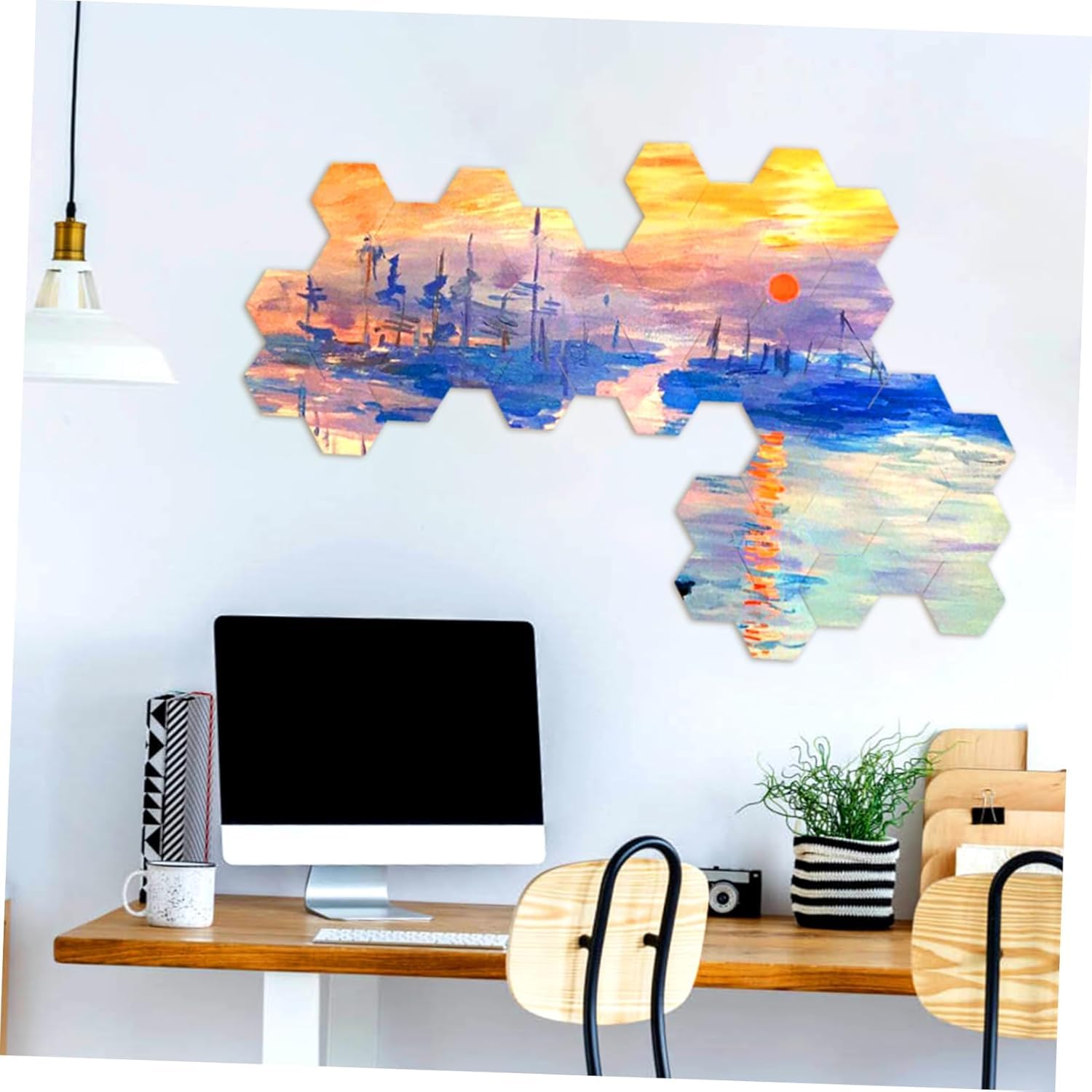 4 Pcs Small MDF Blackboard Chalkboards with Sticks 34CM Total Height Mini Message Boards