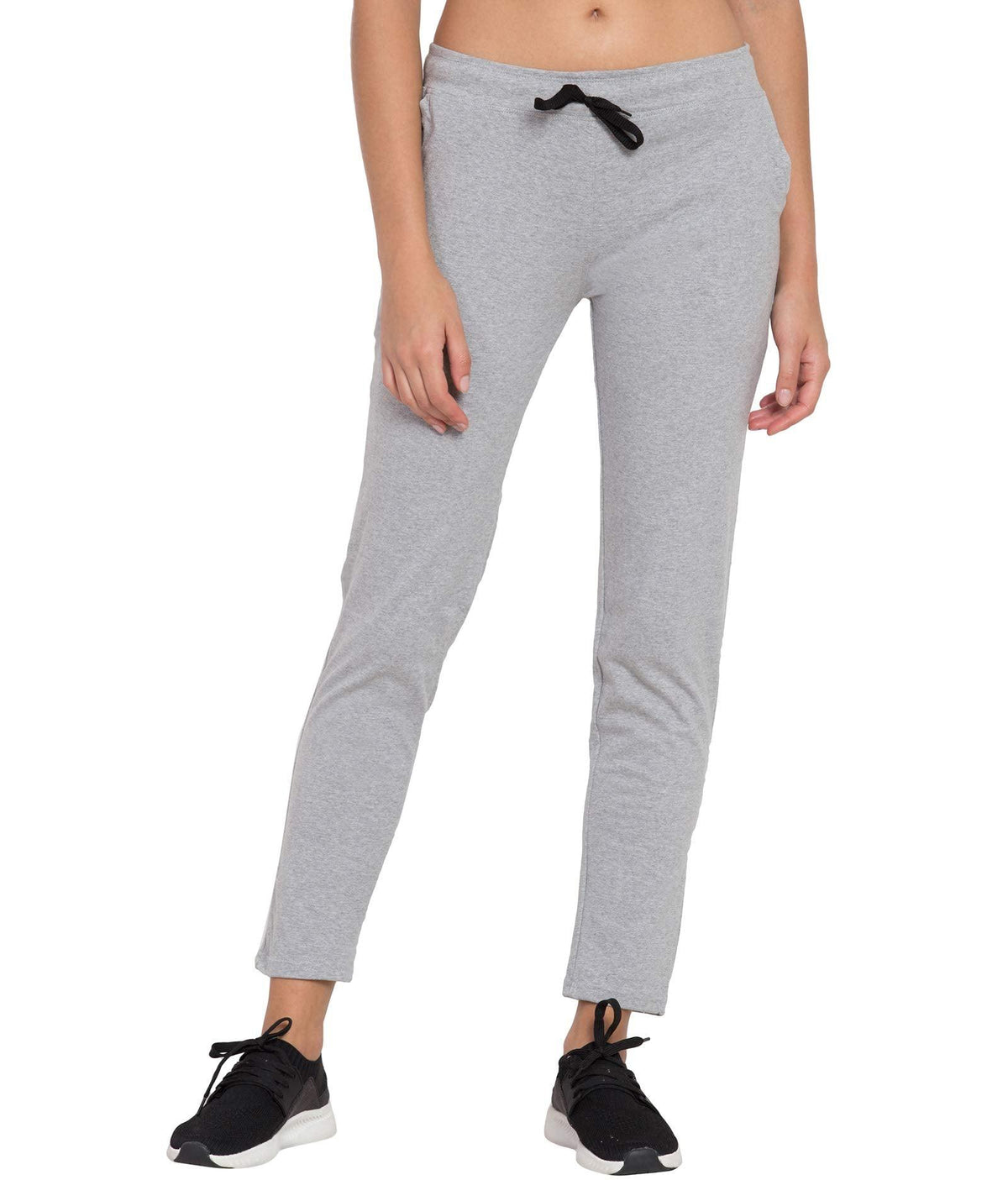 Haoser Stylish Women's Regular Fit Trackpants (HSR-WL-67_Light Grey_XL) - Haoser
