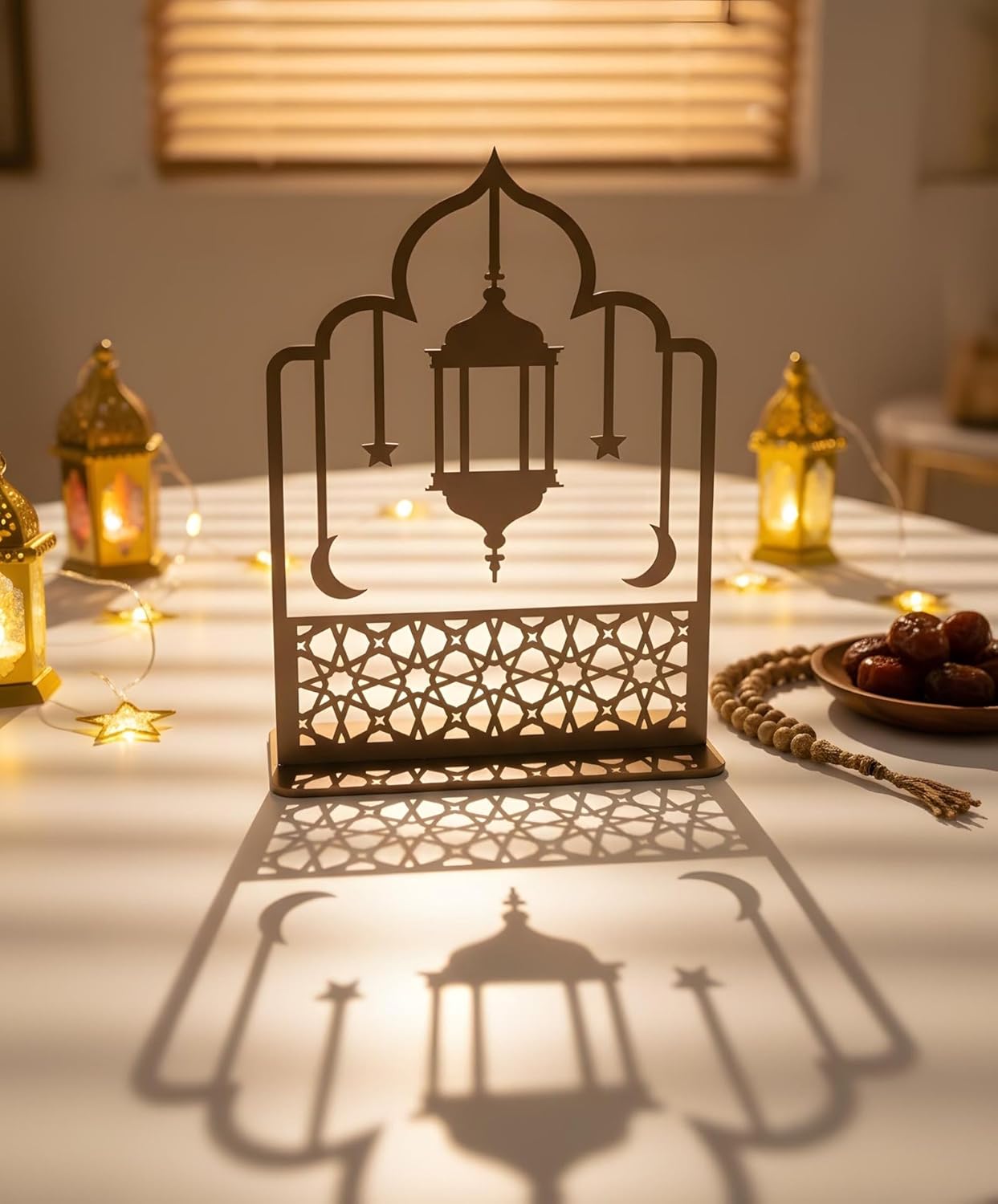 Ramadan Wooden Decoration for Home | Eid Ramadan Table Top Decor Item | Islamic Wooden