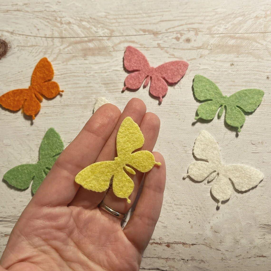 Haoser Butterflies die-Cut Packs Felt Craft Embellishments