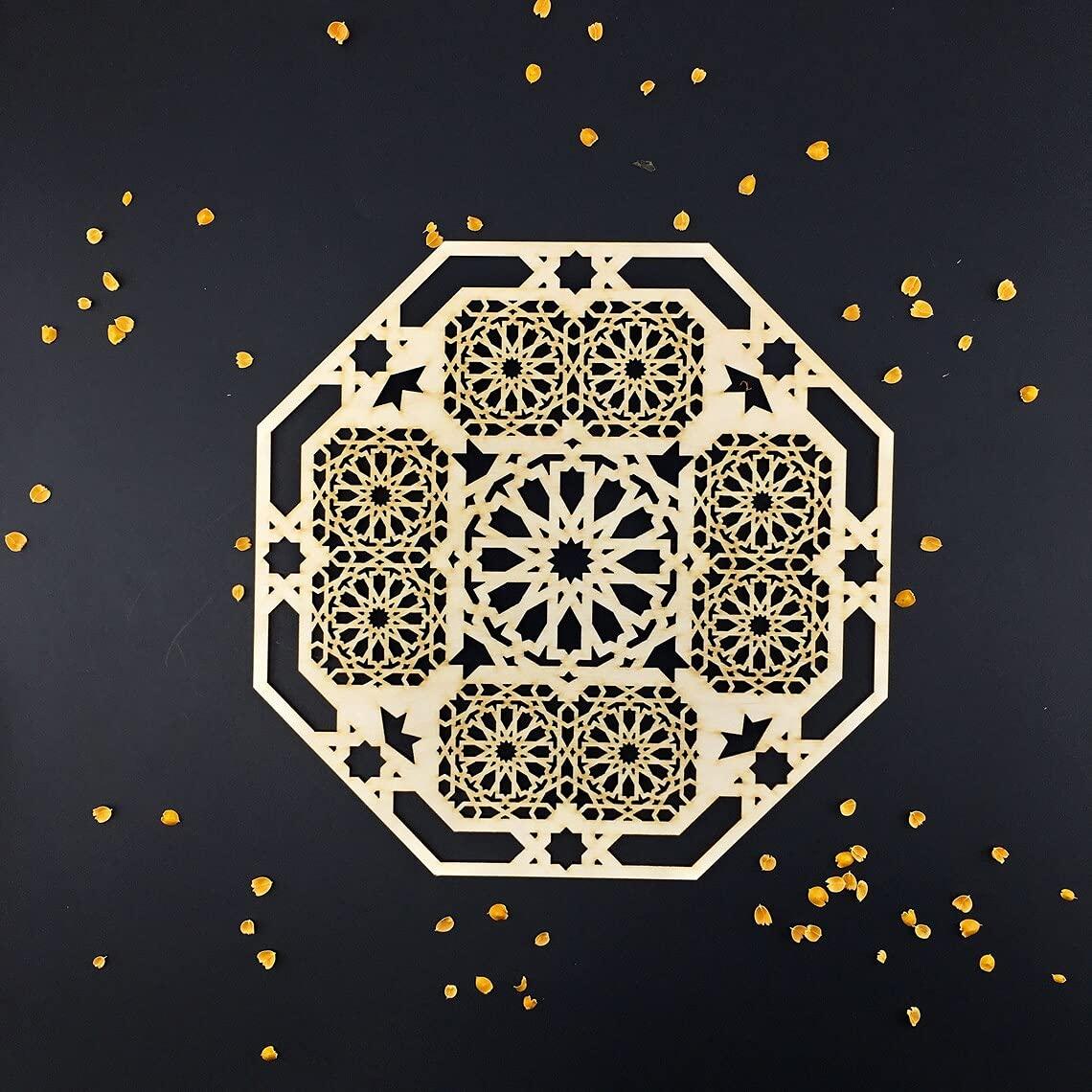 Haoser Laser Cut Design Home Decorative Pack of 1 Carved Birch Ply Panel -Panel-5 - Haoser