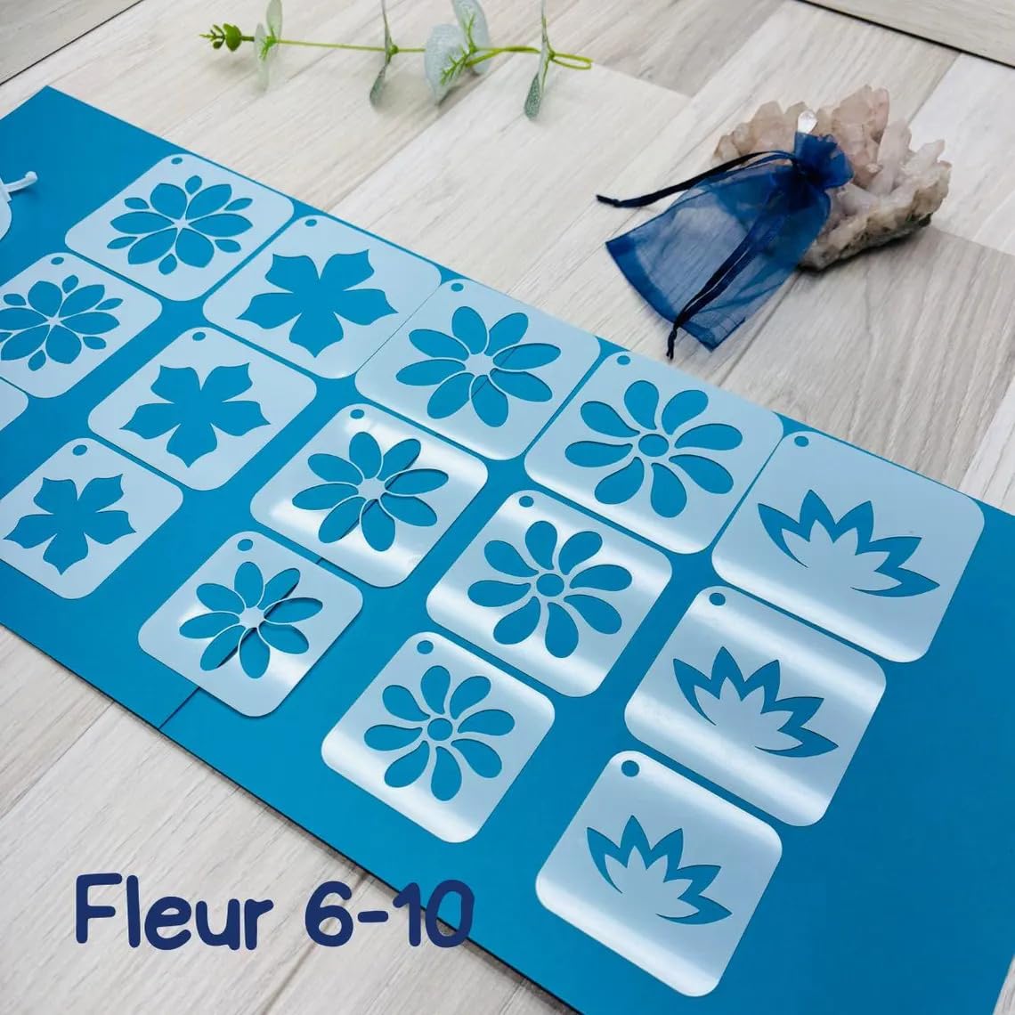 15 PCS Reusable Mandala Stencil Set – Fleur Geometric Dot Art Drawing Templates for Wall