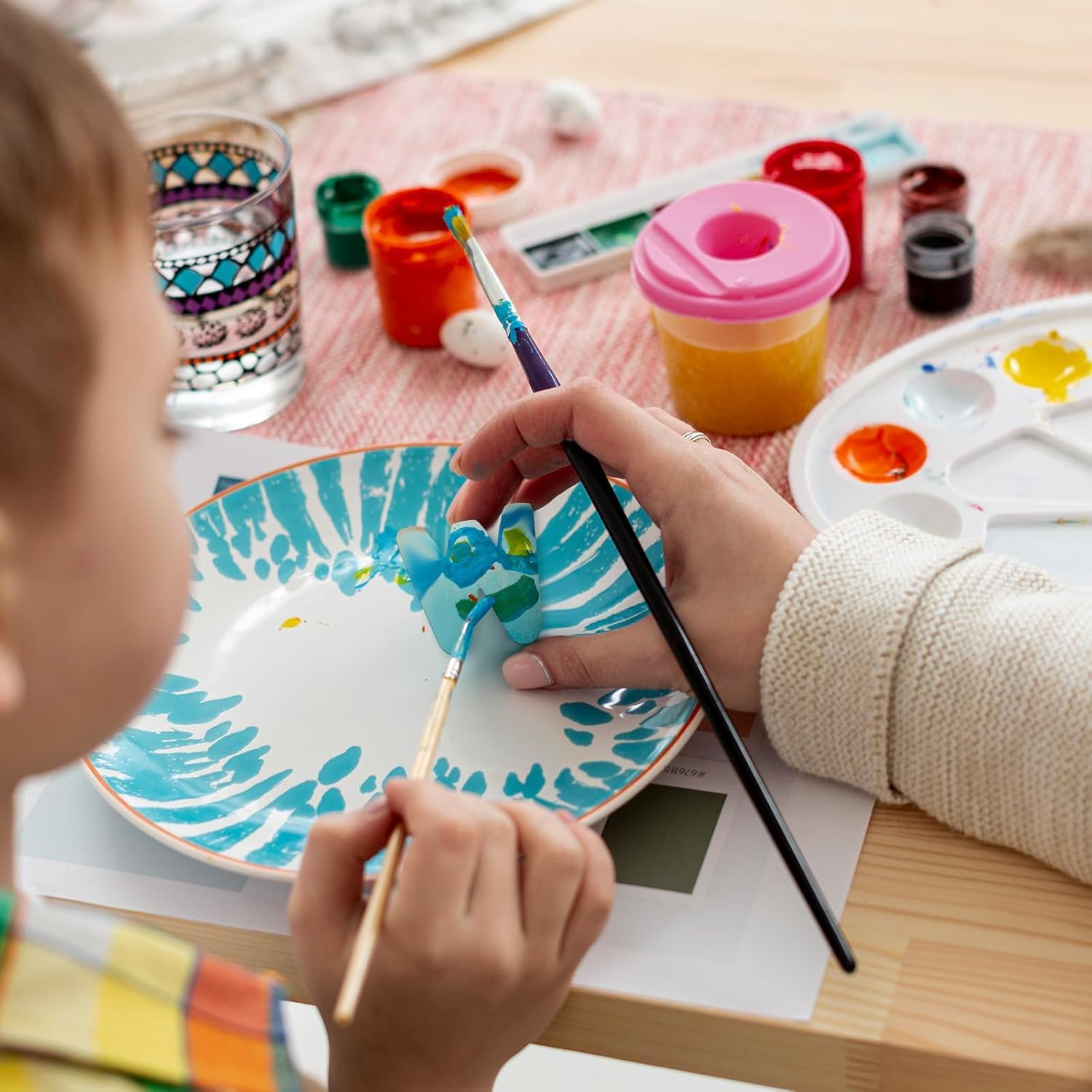 156 Pcs Small Wooden Letters – 3/4-1 Inch Unfinished Wood Alphabet Letters, 6 of Each Capital Letter for DIY Crafts