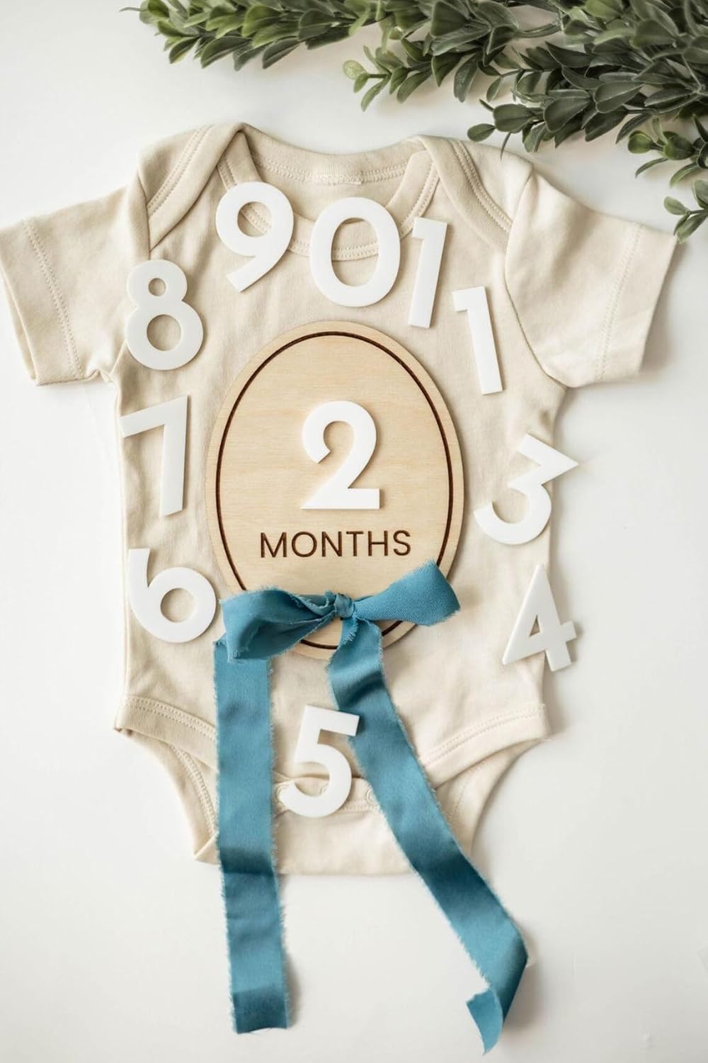 Set of 3 Wooden Baby Monthly Milestone Cards