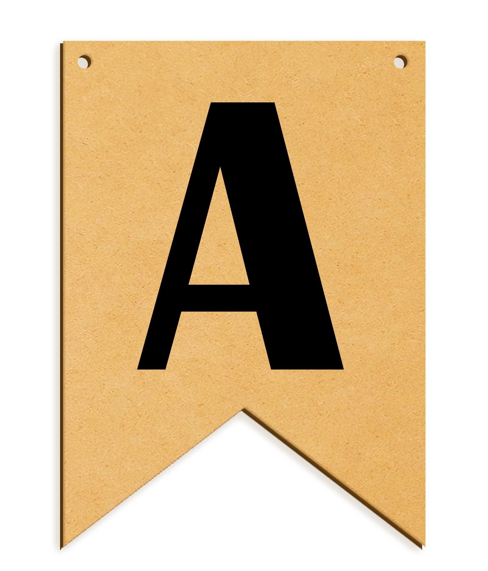 Haoser Wooden Alphabet Hanging tag for DIY Craft Projects, Birthaday Tag, Anniversary Tag - Haoser