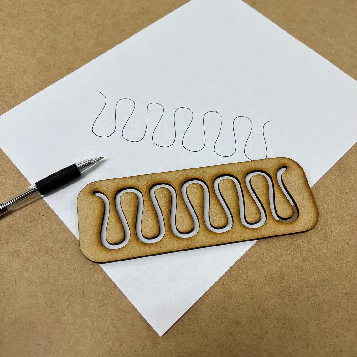 Haoser Montessori Learning Toy Stencils Set for Kids of Age 2 to 4 Years of Brown Colour - Haoser