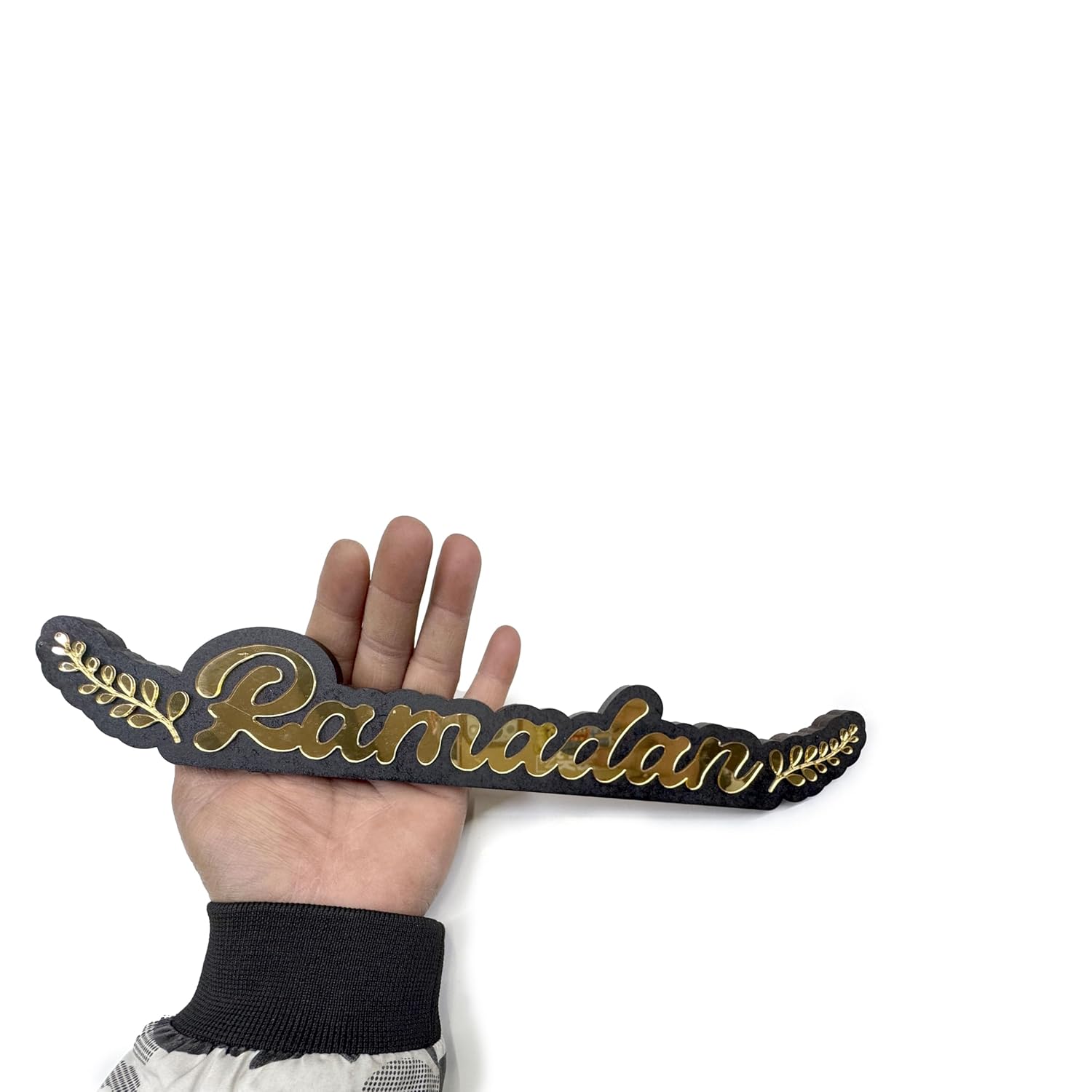 Haoser Wooden acrylic ramadan table decor Ramadan Kareem Islamic Table Decor Ramadan Gifts Ramadan Decoration item Islamic Home Decor,eid decoration items,Ramadan Kareem Tabletop Centerpiece-12 in