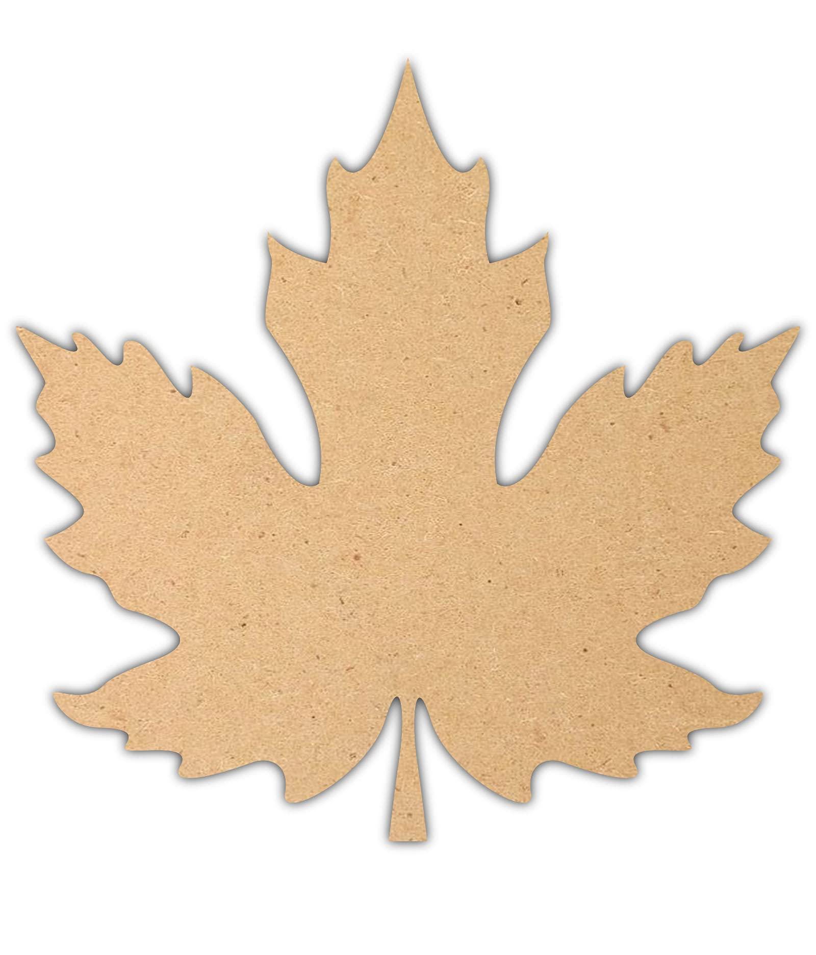 Haoser 3mm Wooden Leaf-2 Cutouts for Scrapbooking Arts Crafts DIY Decoration Display Décor - Haoser