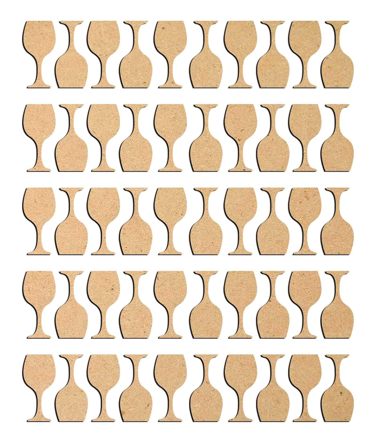 Haoser 3mm Wooden Glass Cutouts for Scrapbooking Arts Crafts DIY Decoration Display Décor - Haoser