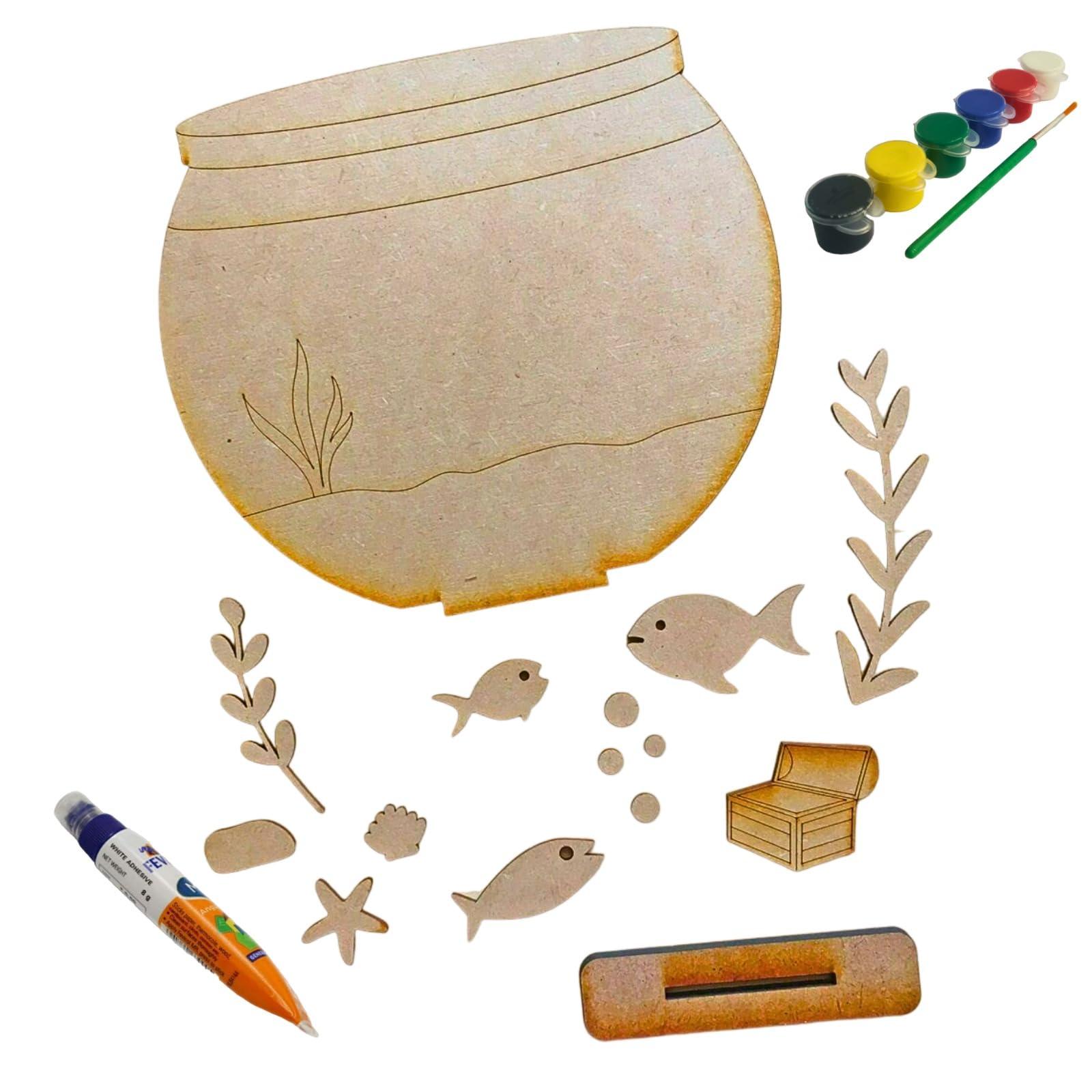 Make-Believe Art & Craft - DIY Kid Craft kit (Fish Bowl) - Haoser