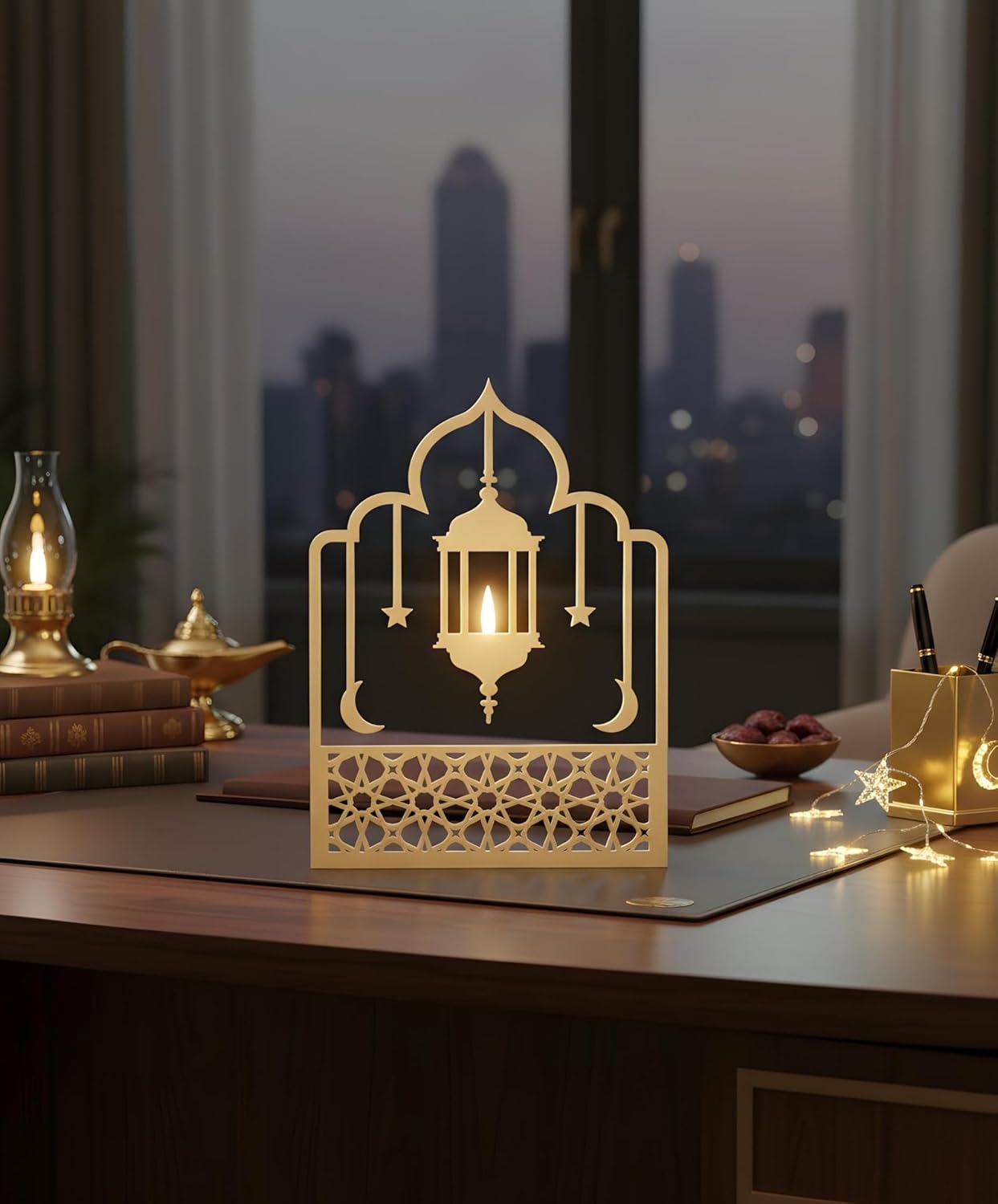 Ramadan Wooden Decoration for Home | Eid Ramadan Table Top Decor Item | Islamic Wooden