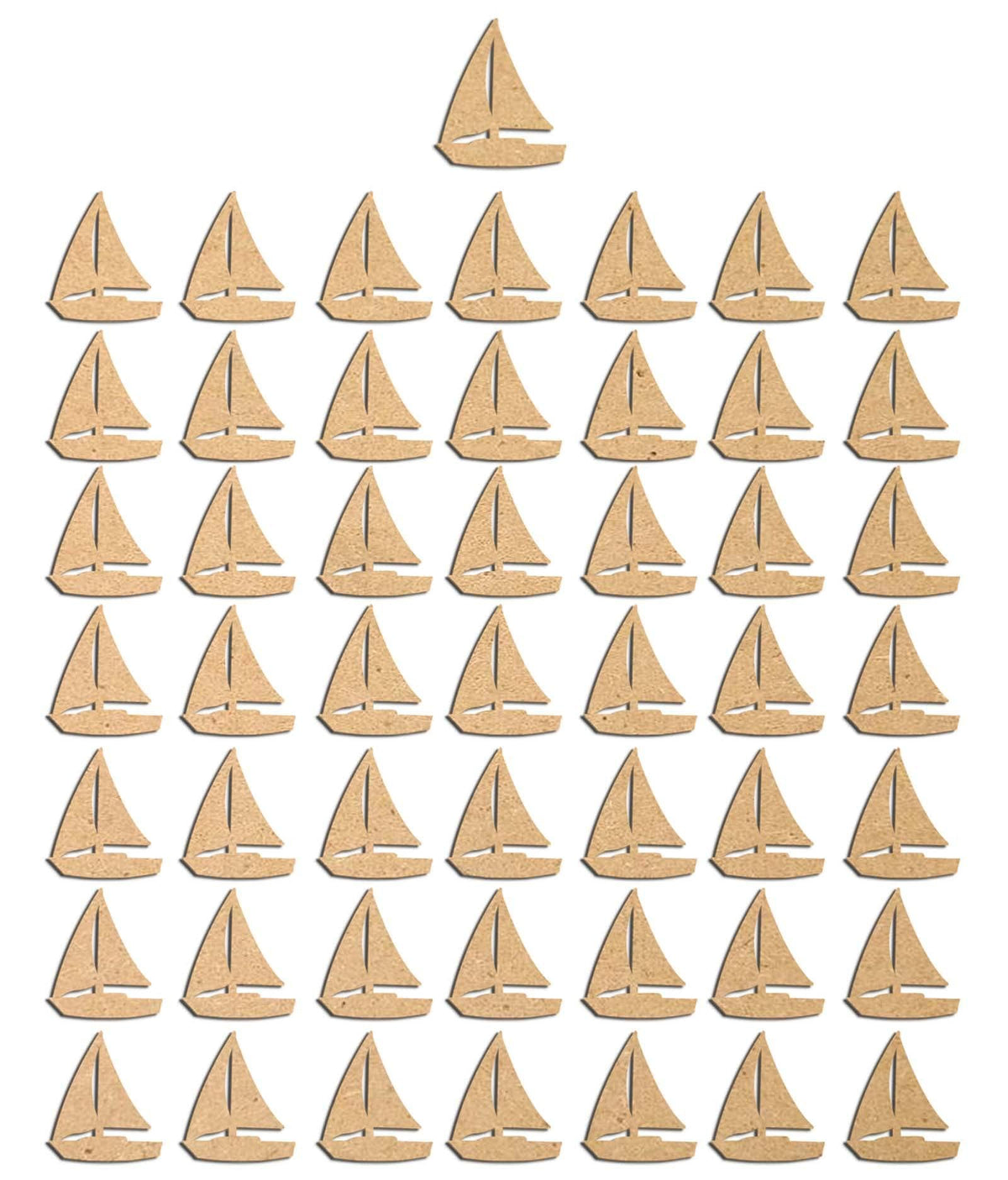 Haoser 3mm Wooden Boat Cutouts for Scrapbooking Arts Crafts DIY Decoration Display Décor - Haoser