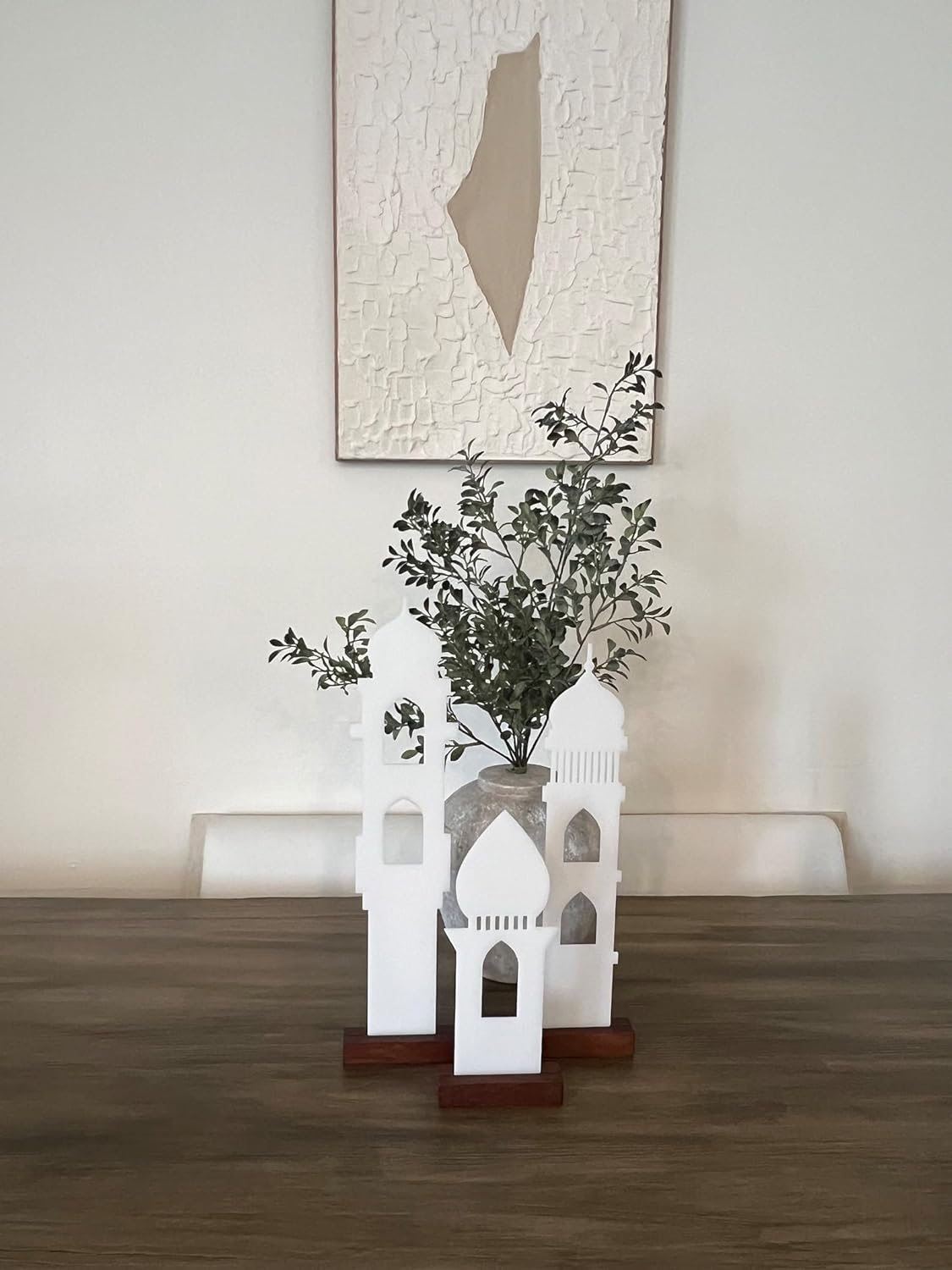 Ramadan Minaret Decor | Islamic Decor for Home Ramadan Eid Mubarak Decoration | Tabletop Mosque Minar