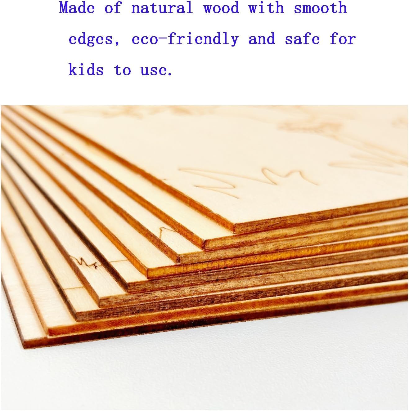 16 Pcs Wooden Summer Cutouts for Kids DIY Craft | Unfinished Wood Shapes 5.9 x 4.7 Inch