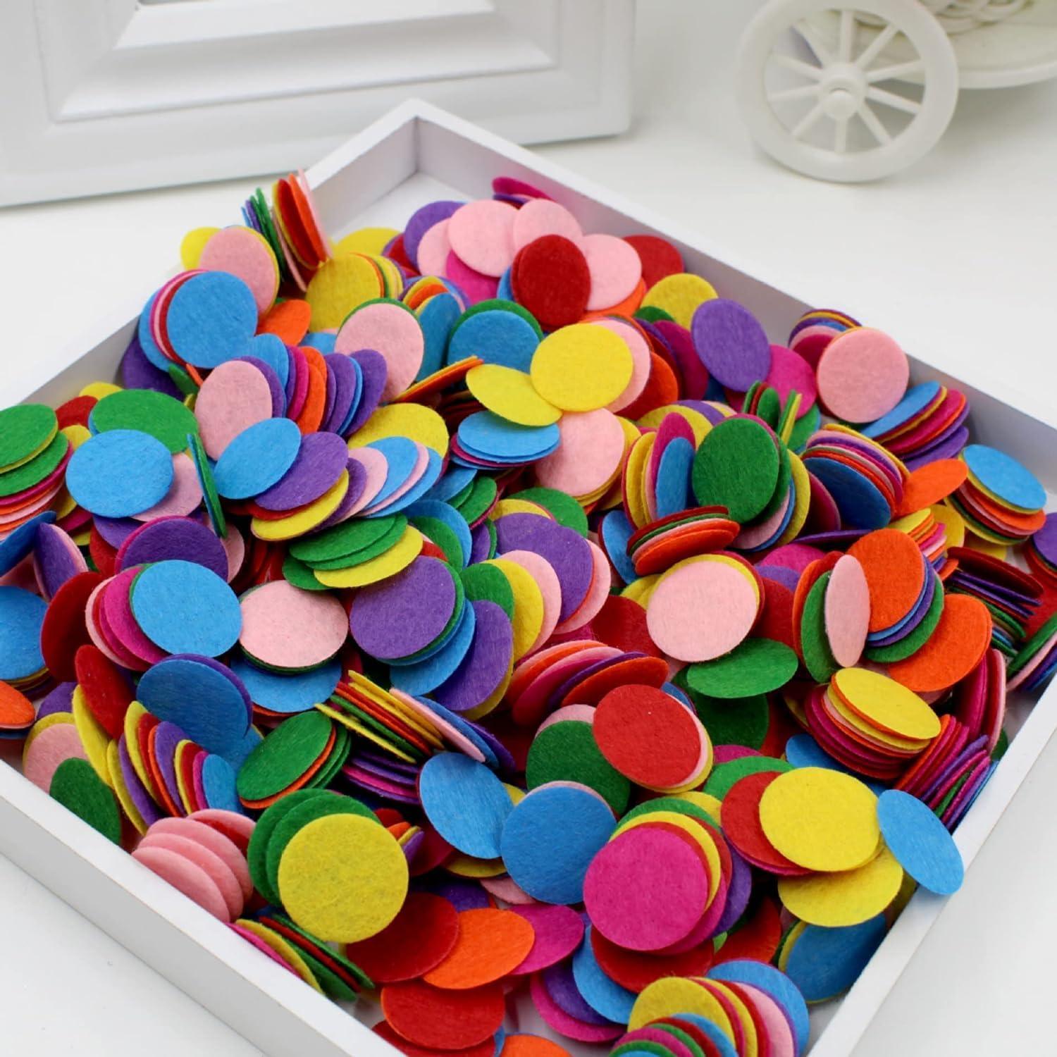 Haoser Applique Felt Circles for Sewing and Craft Projects